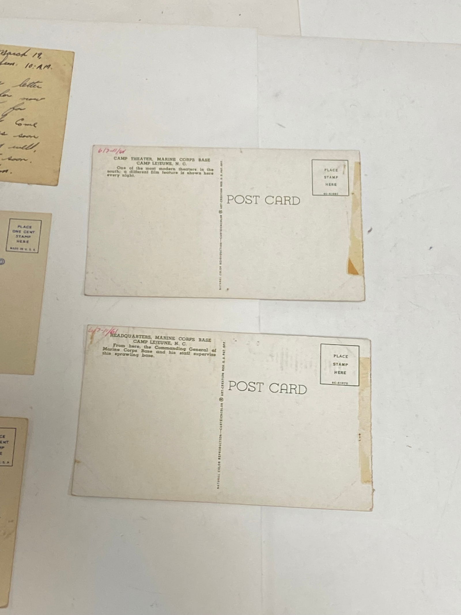 (7) WWII USMC Post Cards - 8
