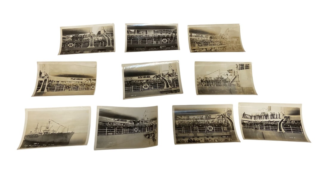 (10) WWII US Troop Transport "Coming Home" Photos: See photos