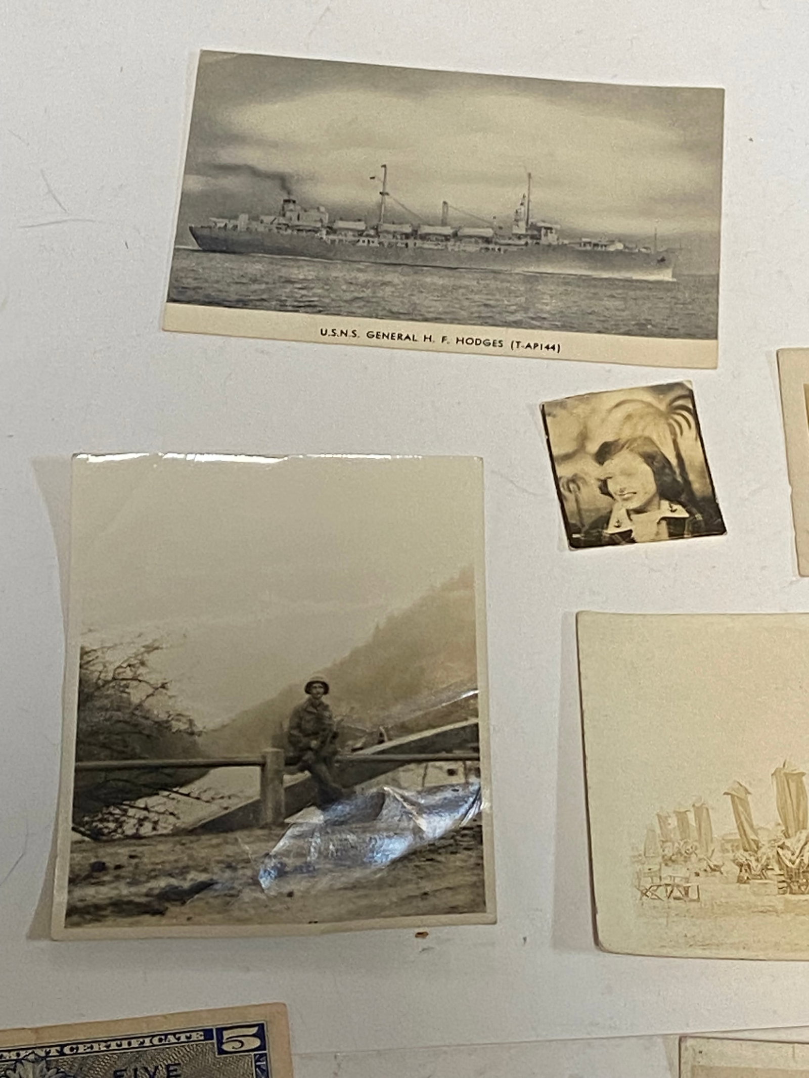 Various WWI-WWII Pictures, Post Cards, and Paper Items - 12