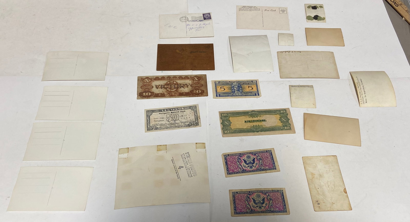 Various WWI-WWII Pictures, Post Cards, and Paper Items - 15