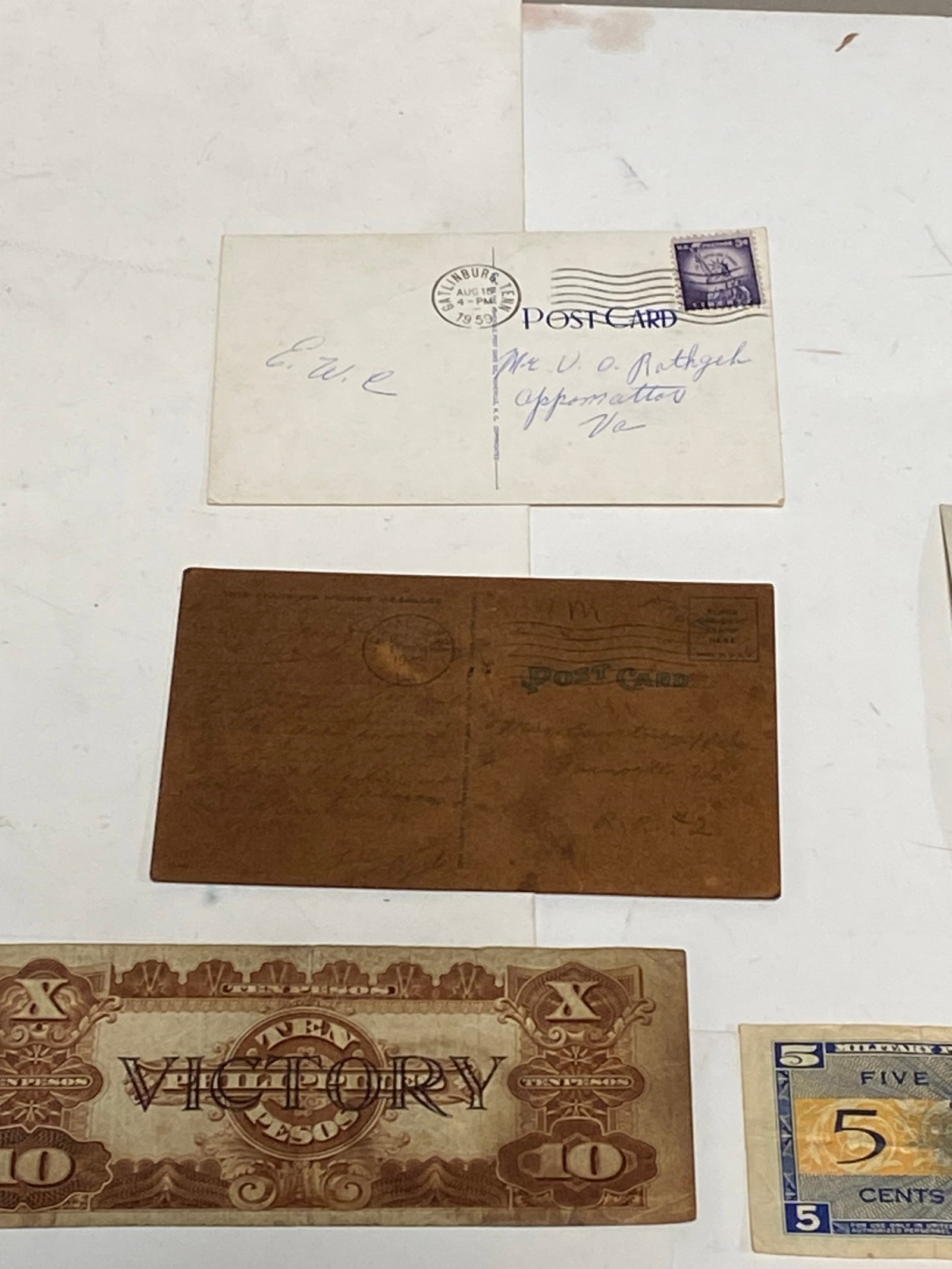 Various WWI-WWII Pictures, Post Cards, and Paper Items - 17