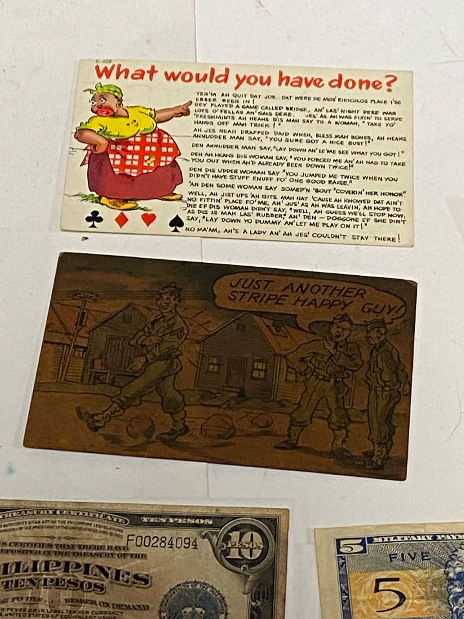 Various WWI-WWII Pictures, Post Cards, and Paper Items - 8