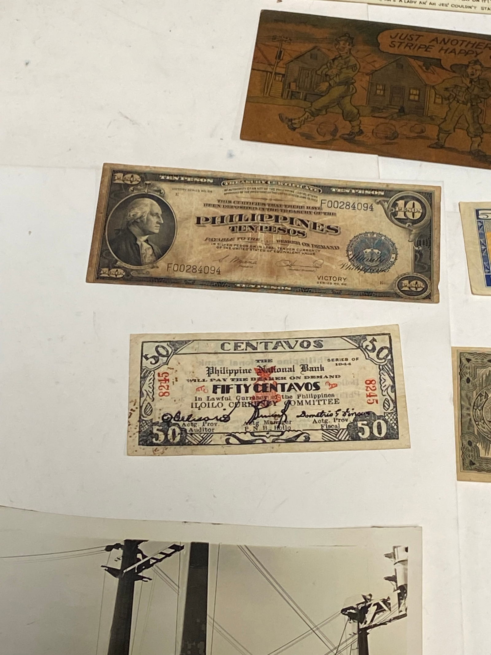 Various WWI-WWII Pictures, Post Cards, and Paper Items - 9