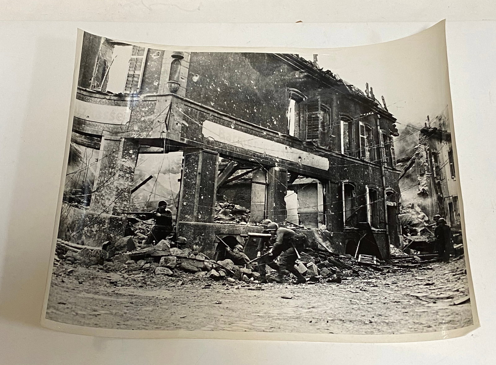 (7) Large WWII Photos of US Troops in European Theater - 13