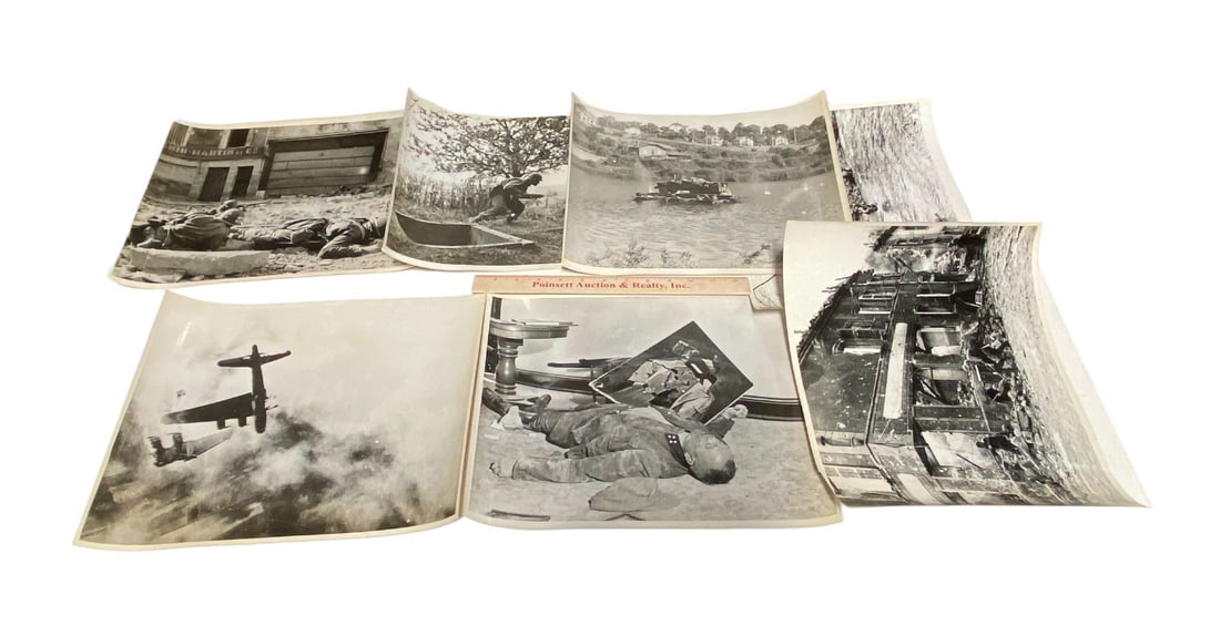 (7) Large WWII Photos of US Troops in European Theater - 2