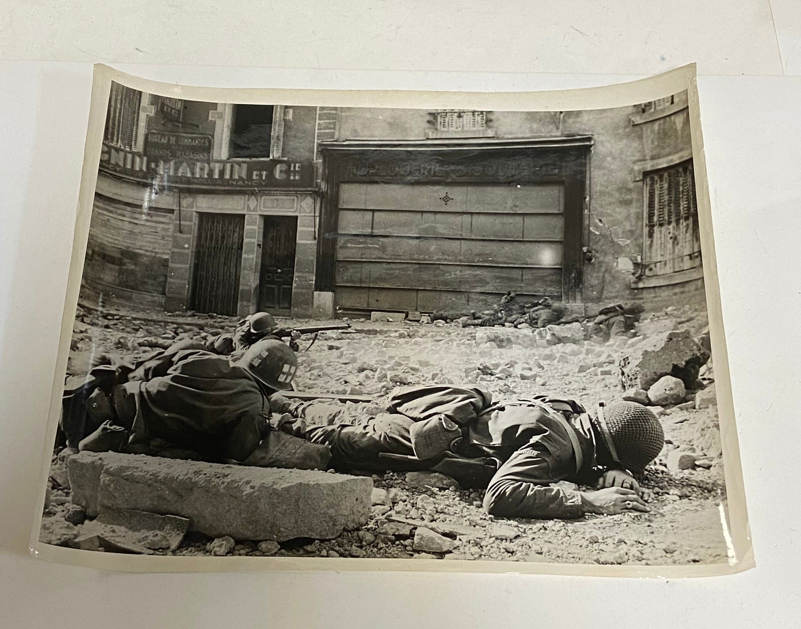 (7) Large WWII Photos of US Troops in European Theater - 3