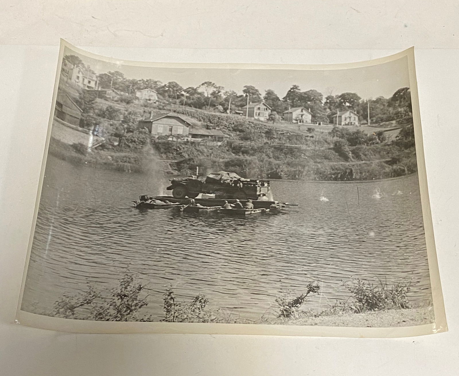 (7) Large WWII Photos of US Troops in European Theater - 9