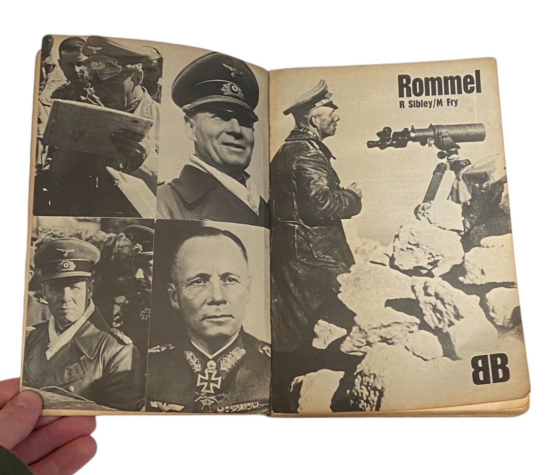 German East German Hat Shovel an Rommel Book - 5