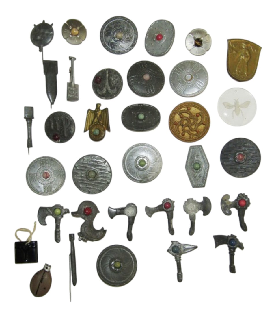 Original 34qty. German WHW War Relief Fund Donation "Trinkets" (1 of 4)