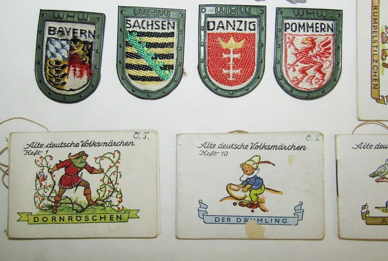 SCARCE Original 16qty. WHW War Relief Fund Donation Badges, Booklets and More - 6