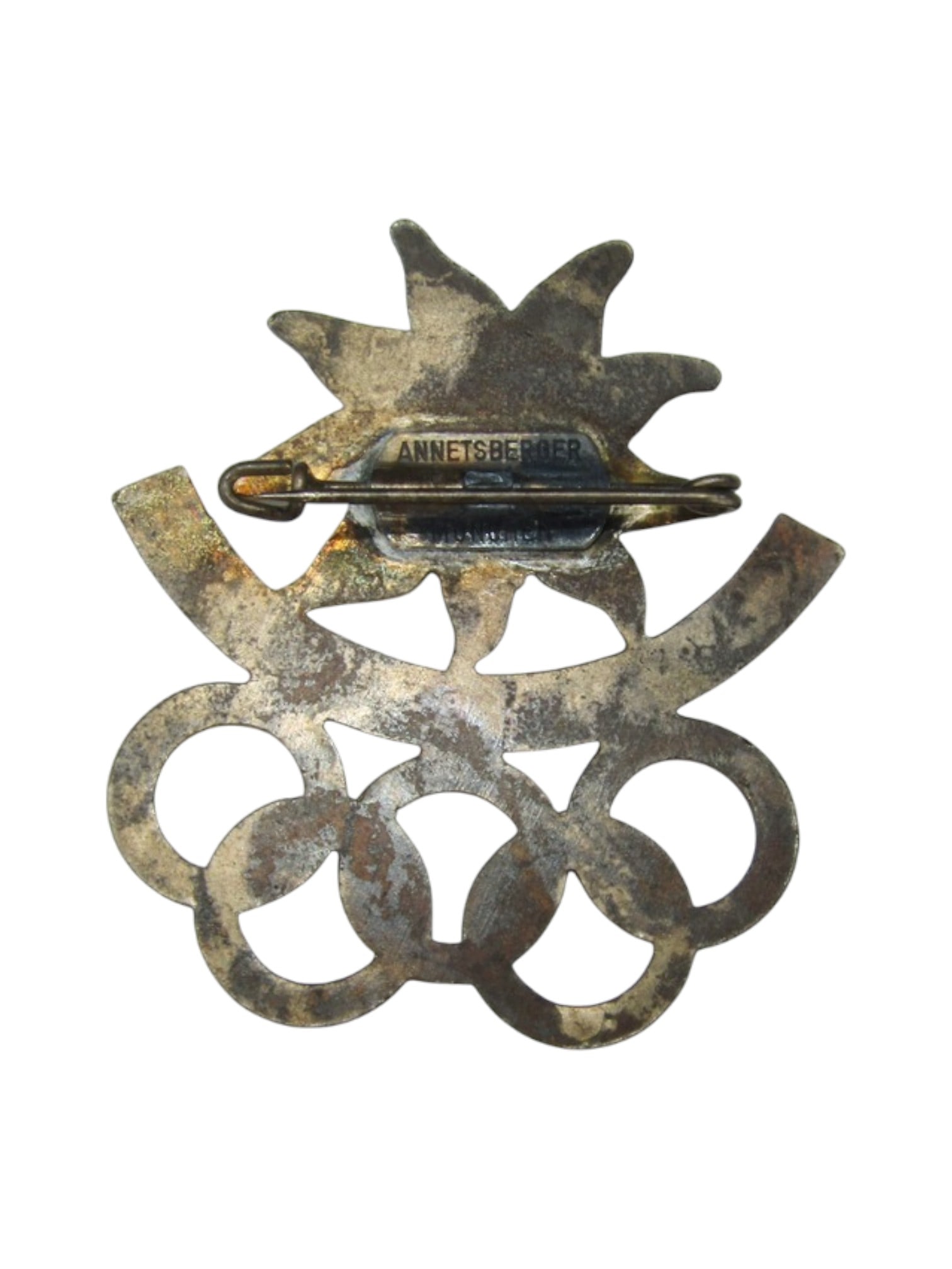 RARE MINT 1936 Garmisch-Partenkirchen Winter Olympics Enamel Badge - 2