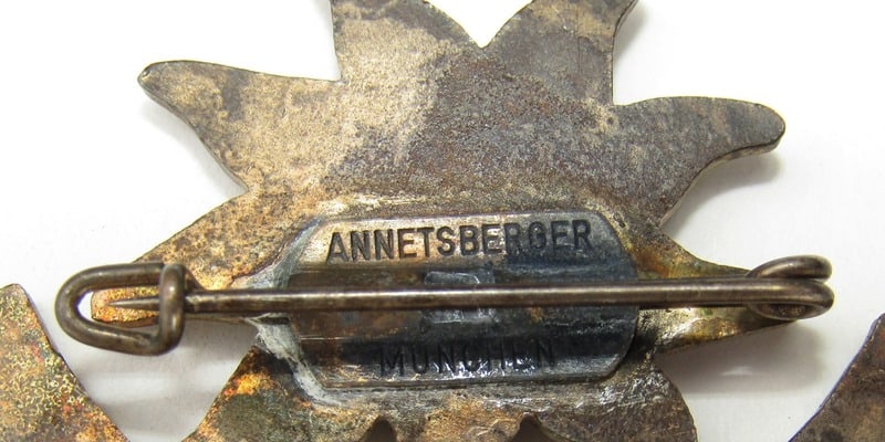 RARE MINT 1936 Garmisch-Partenkirchen Winter Olympics Enamel Badge - 3