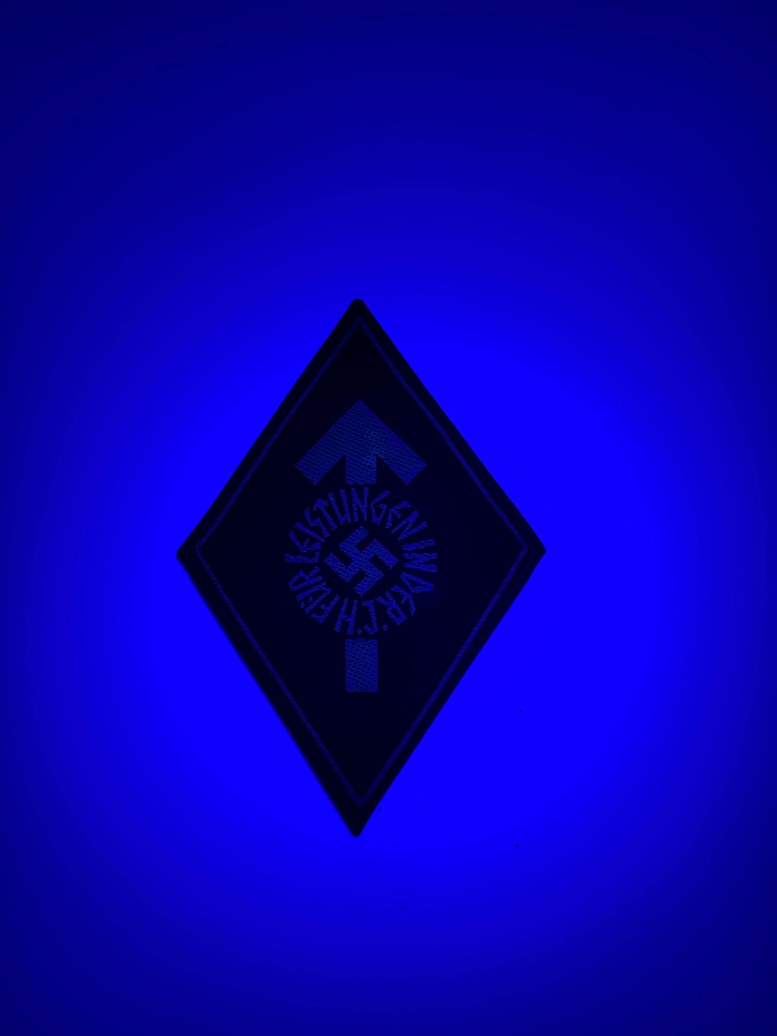 Hitler Youth Cloth Version Proficiency Badge in Silver & RARE Luftwaffe Helferin Badge - 3