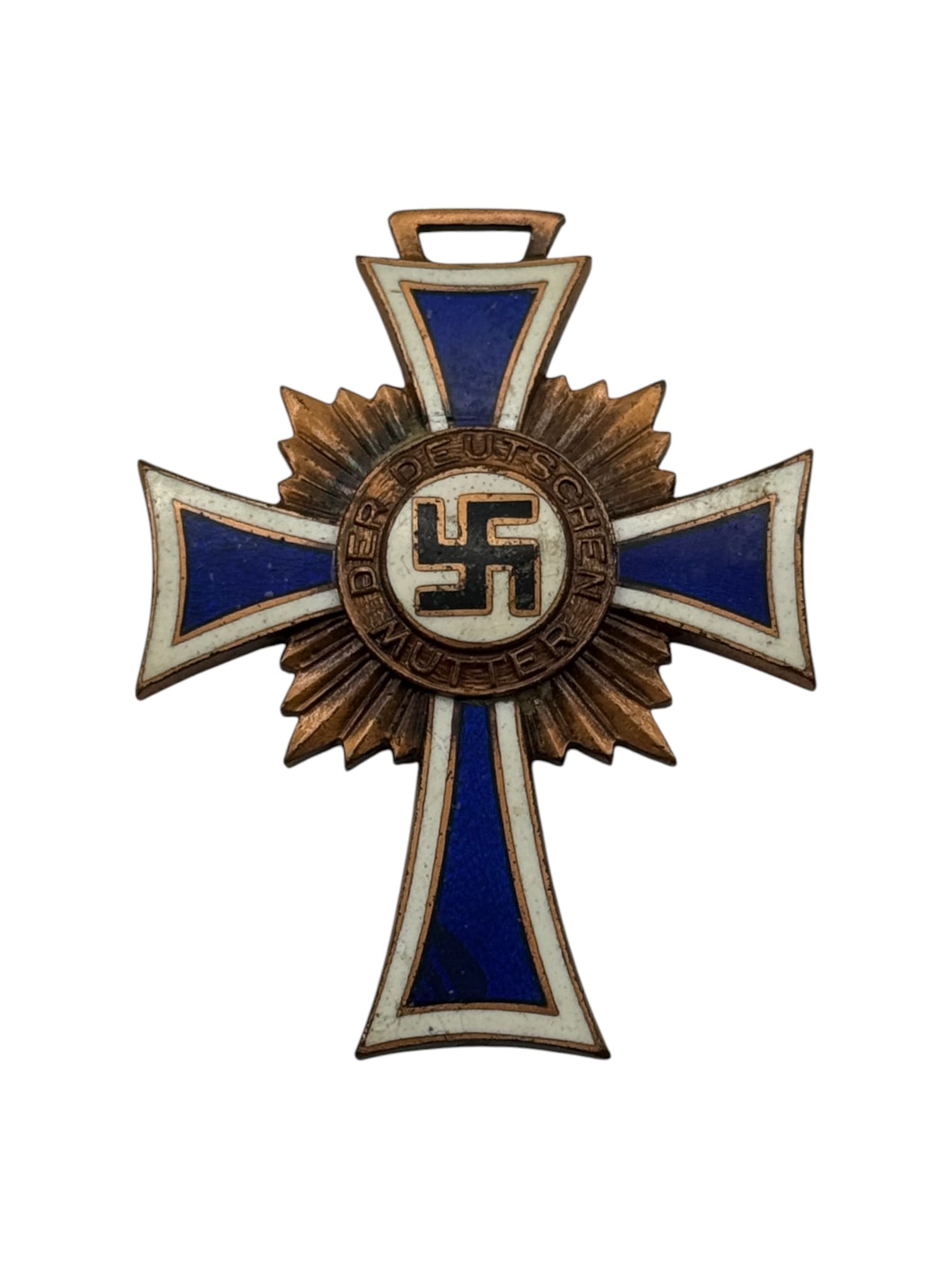 German WWII Full Size Gold, Silver and Bronze Mother's Cross Awards w/ Ribbons - 2