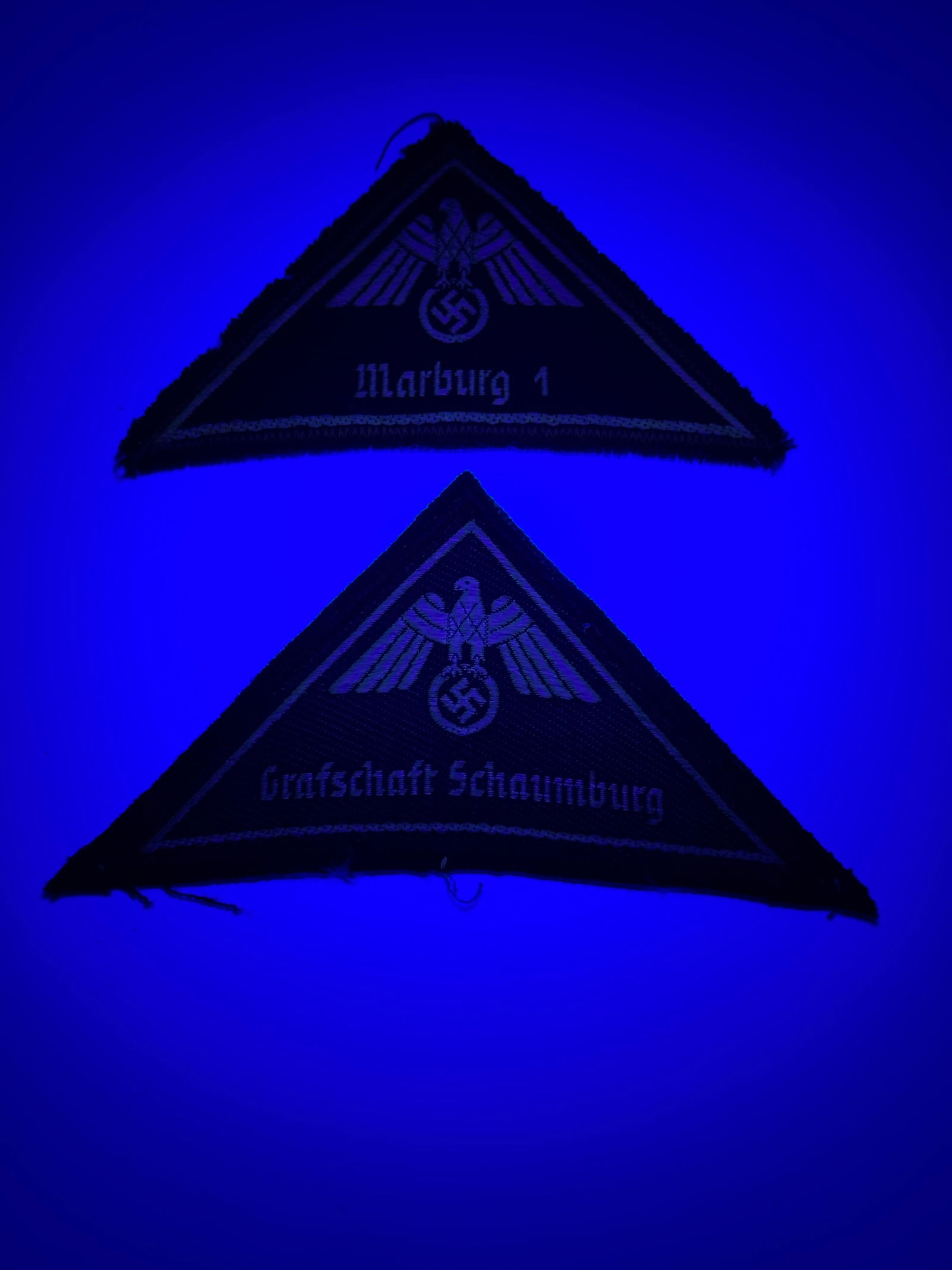 German WWII Stretcher Bearer Helper Armband & DRK (Red Cross) District Patches - 9