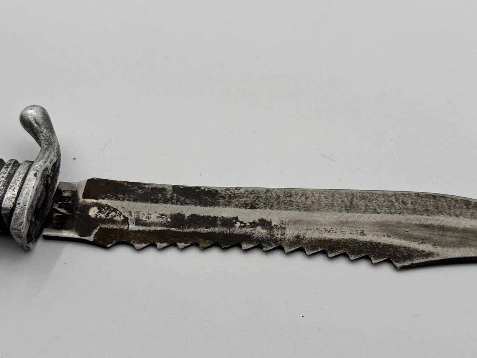 German WWII Military Eagle Head Knife – RZM Marked and WaA163. AH/38 Blade - 7