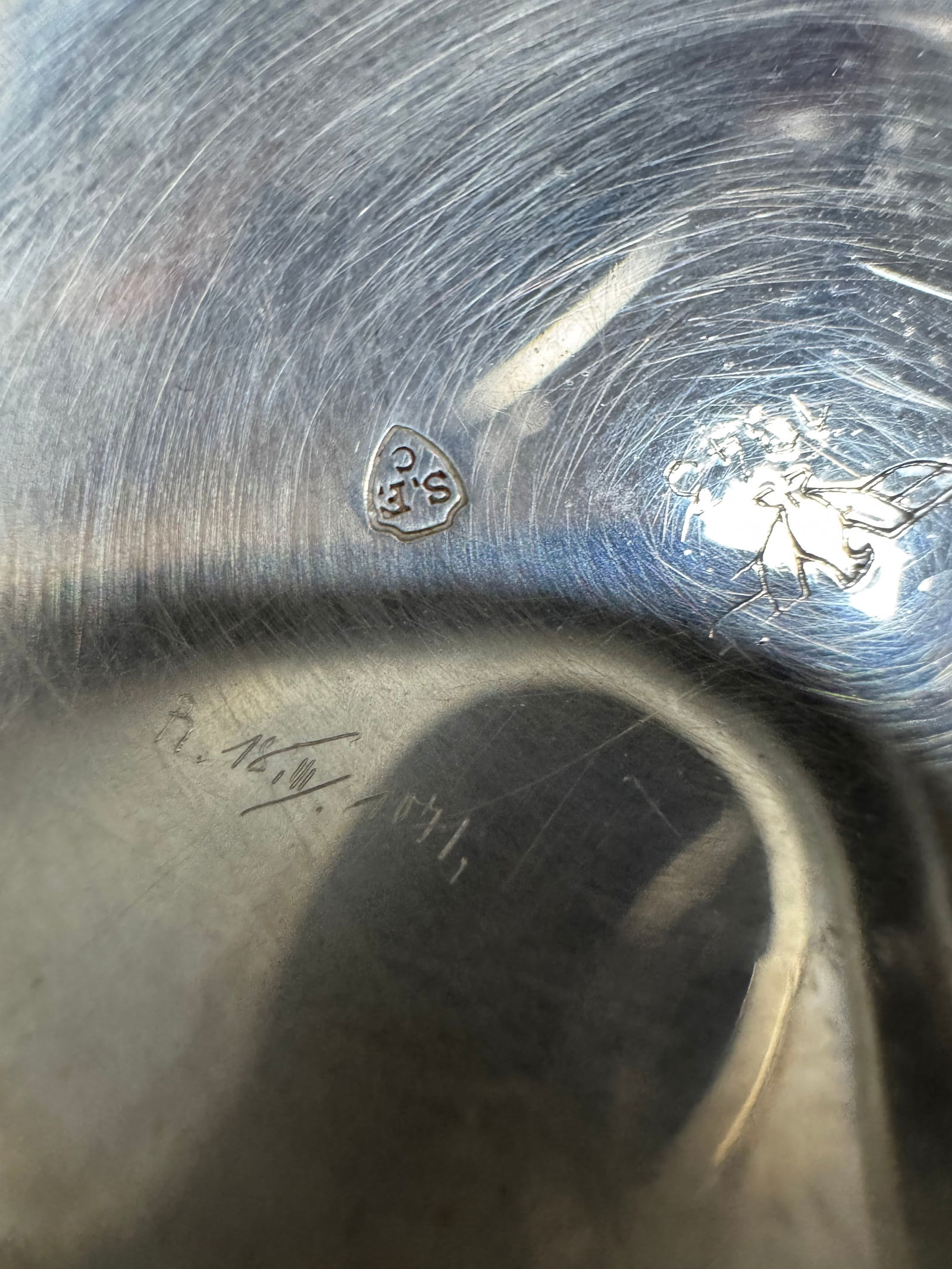 WOW! German WWII 1942 Kriegsmarine Navy U-Boat ‘800’ Silver Pocket Watch - 10