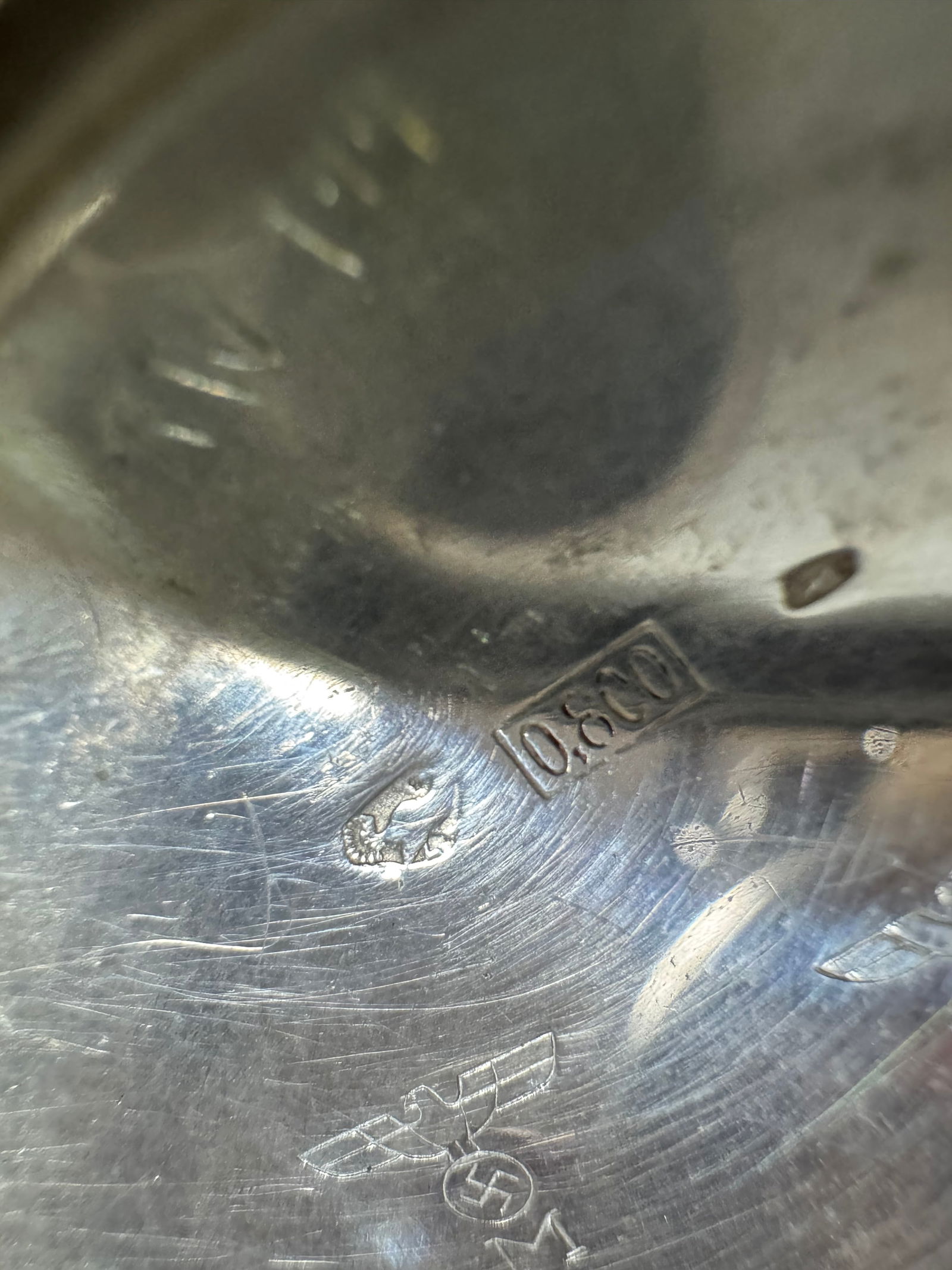 WOW! German WWII 1942 Kriegsmarine Navy U-Boat ‘800’ Silver Pocket Watch - 11