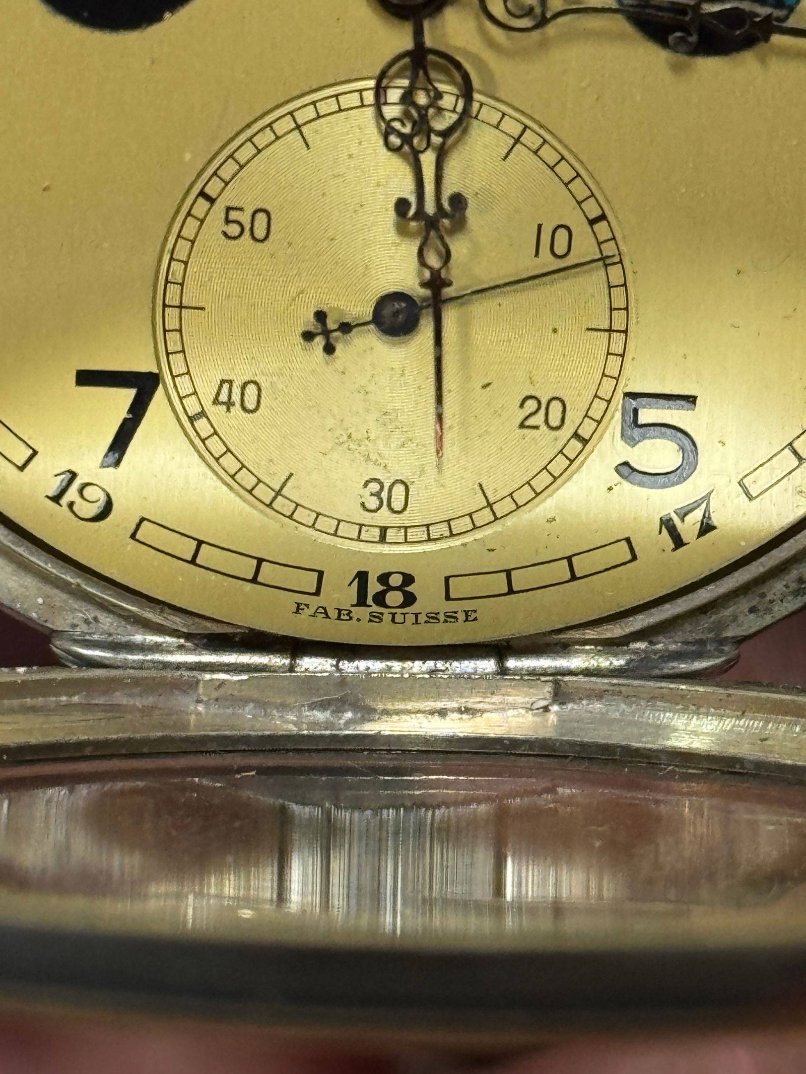 WOW! German WWII 1942 Kriegsmarine Navy U-Boat ‘800’ Silver Pocket Watch - 13