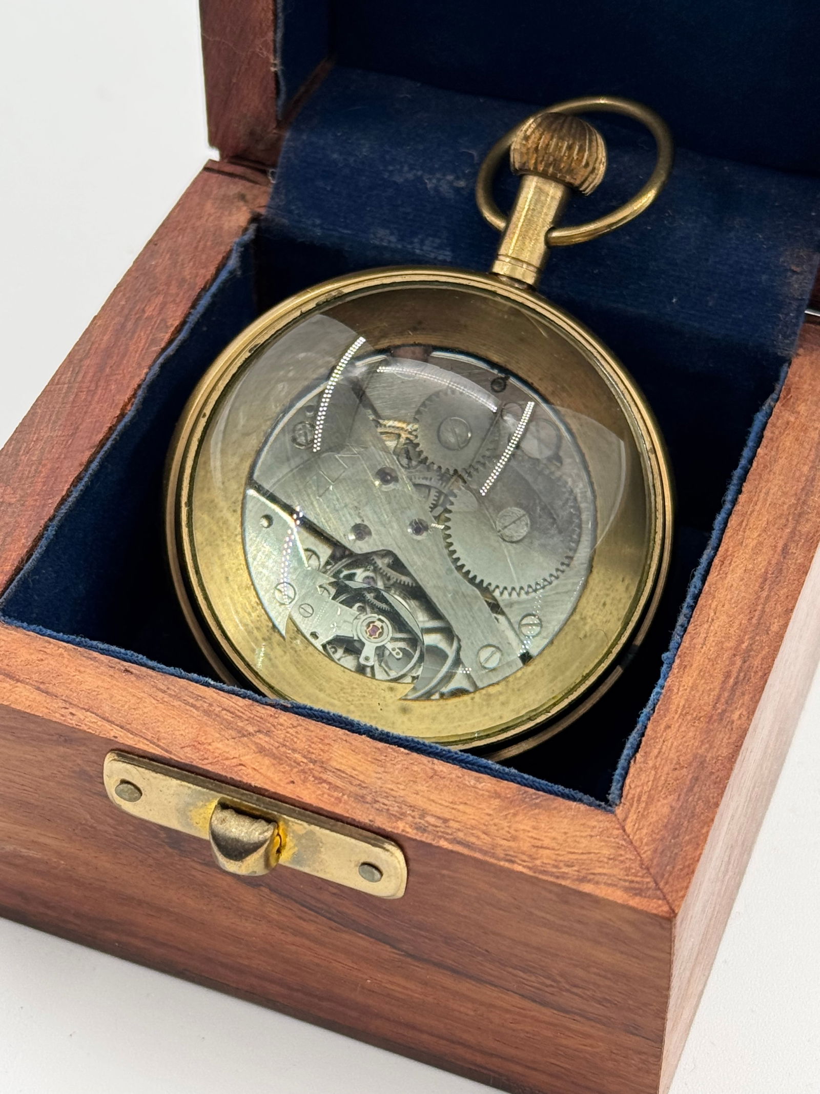 Interesting German Type VII-C “Grave Wolf” U-96 Submarine Crystal Ball Table Clock in Ca - 3