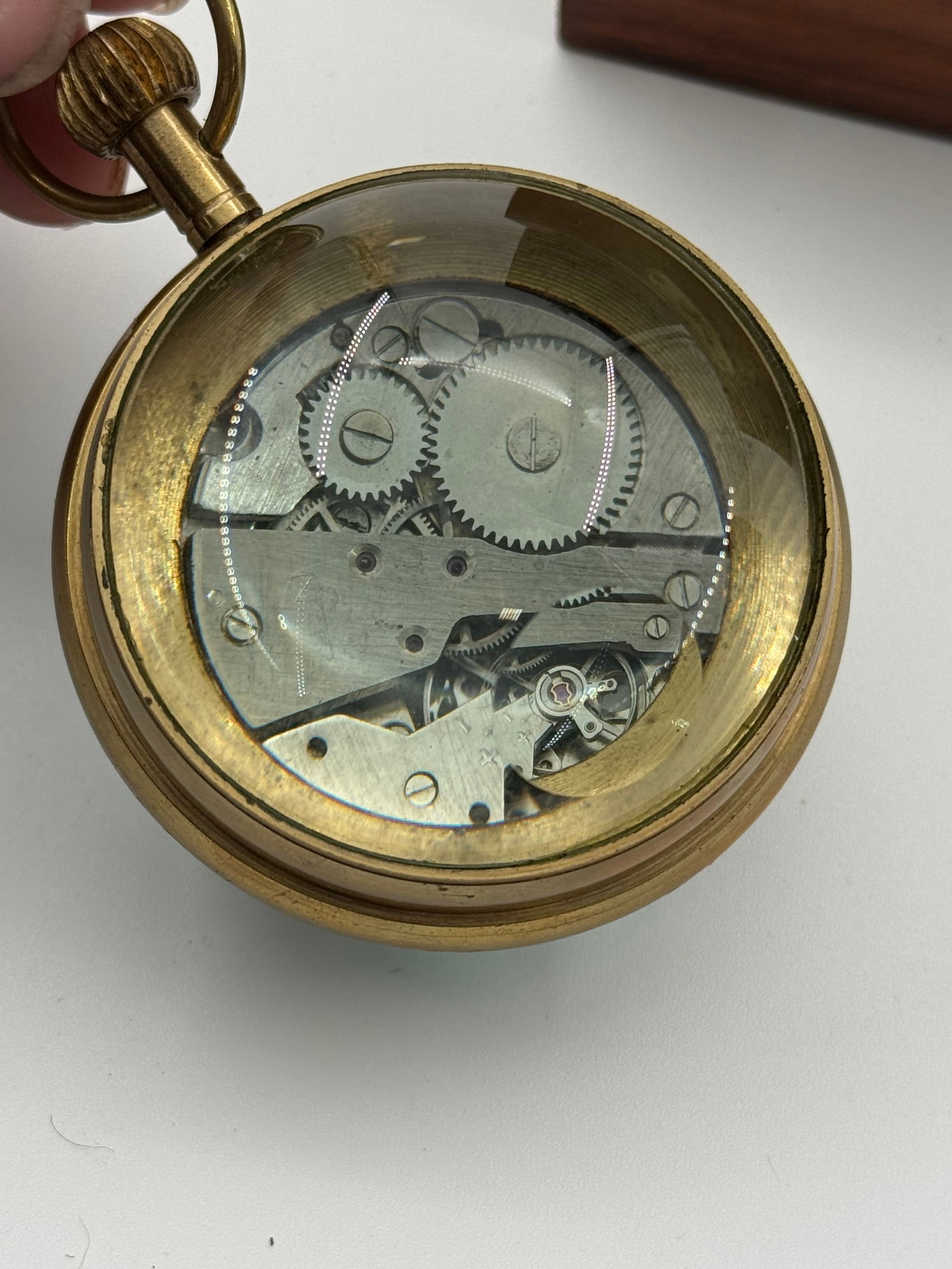 Interesting German Type VII-C “Grave Wolf” U-96 Submarine Crystal Ball Table Clock in Ca - 4