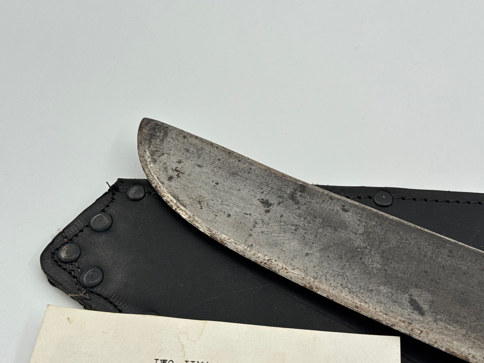 US WWII USMC 4th Marine Division “Kill Japs” Iwo Jima Theatre-Made Knife - 4