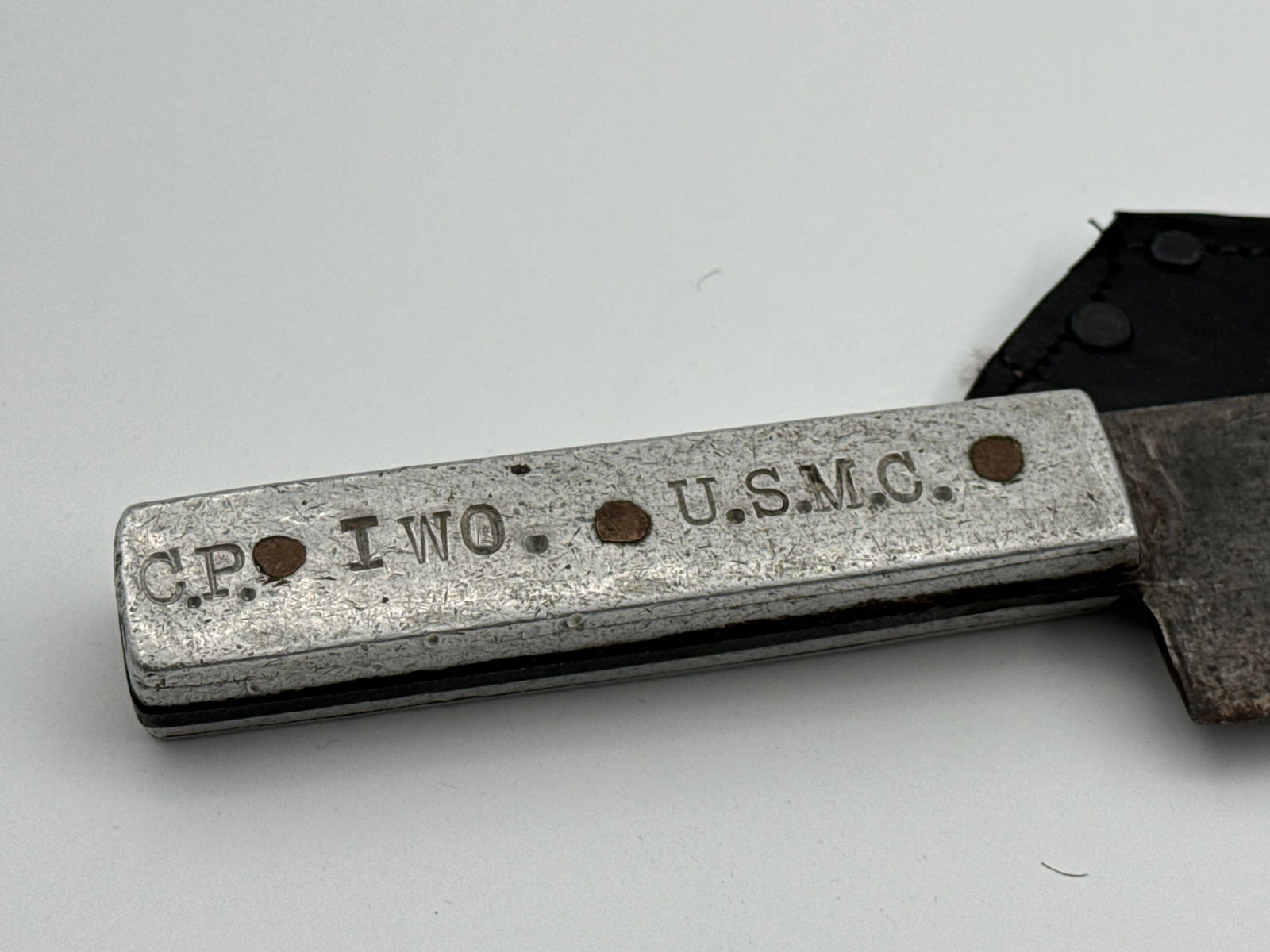 US WWII USMC 4th Marine Division “Kill Japs” Iwo Jima Theatre-Made Knife - 7