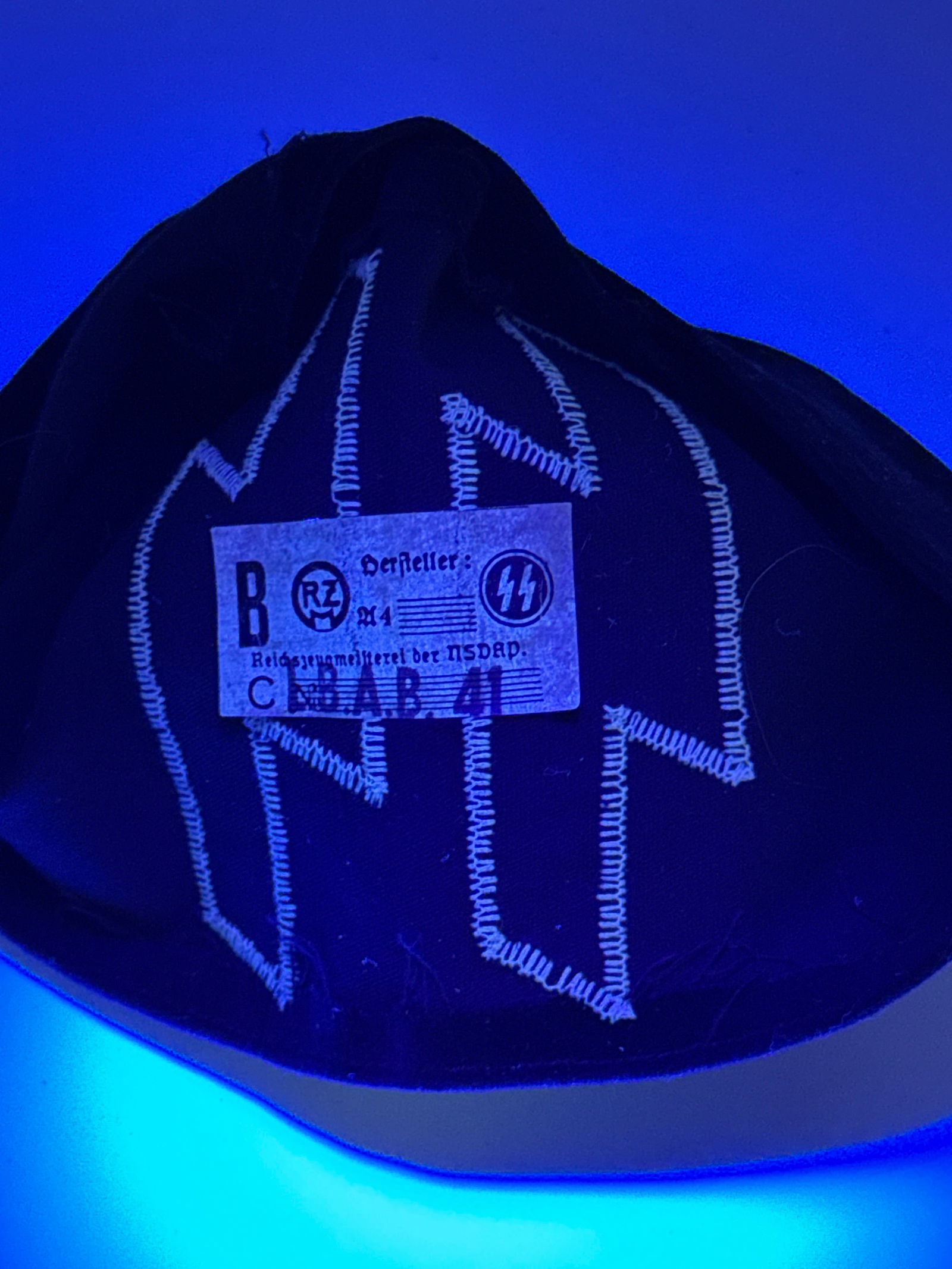 German WWII SS Armband with RZM Tag - 5