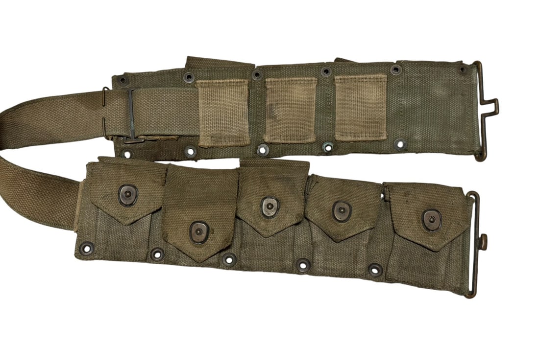 Lot of Transitional US WWI to WWII Web Gear Grouping - 7