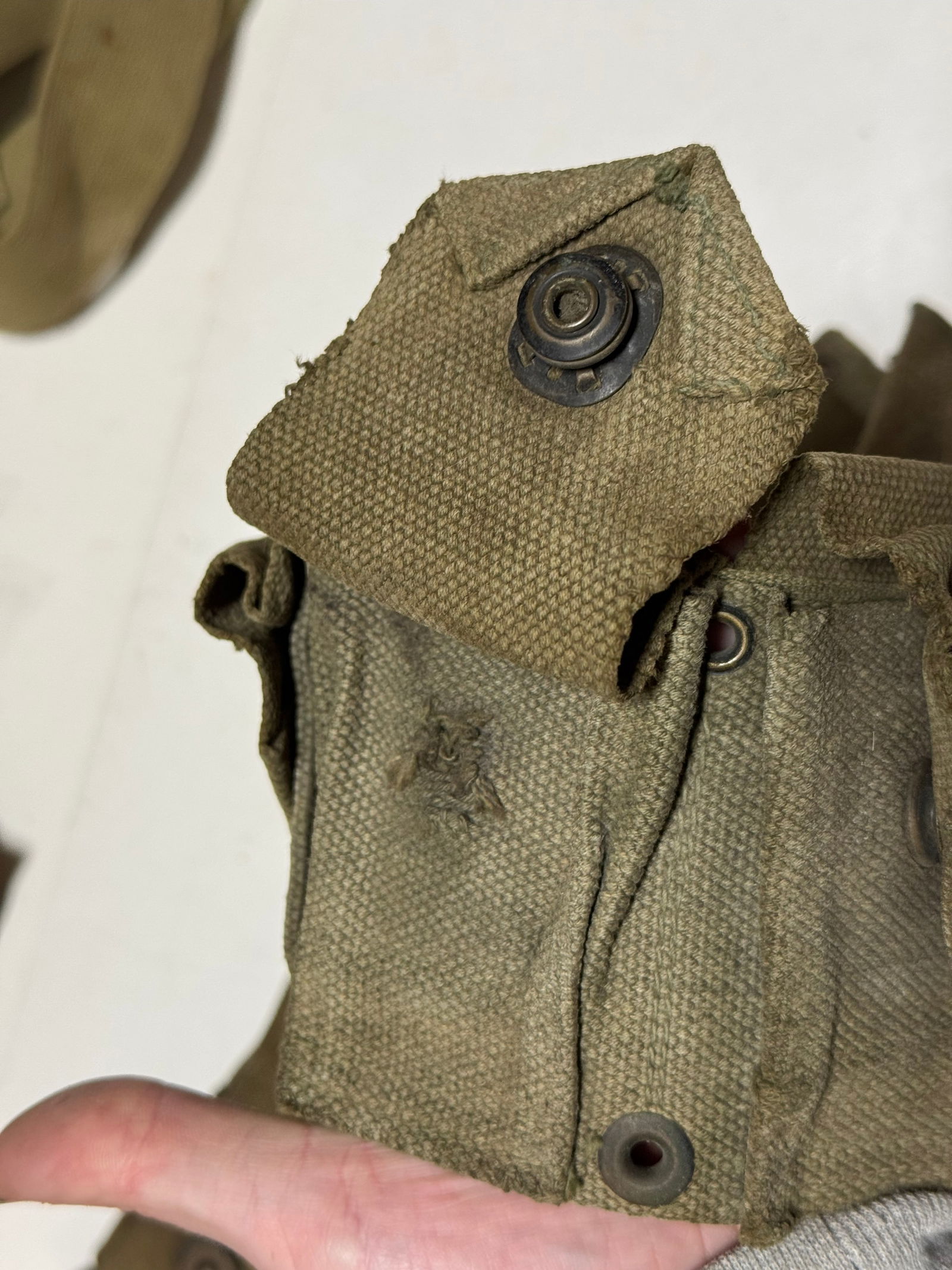 Lot of Transitional US WWI to WWII Web Gear Grouping - 9