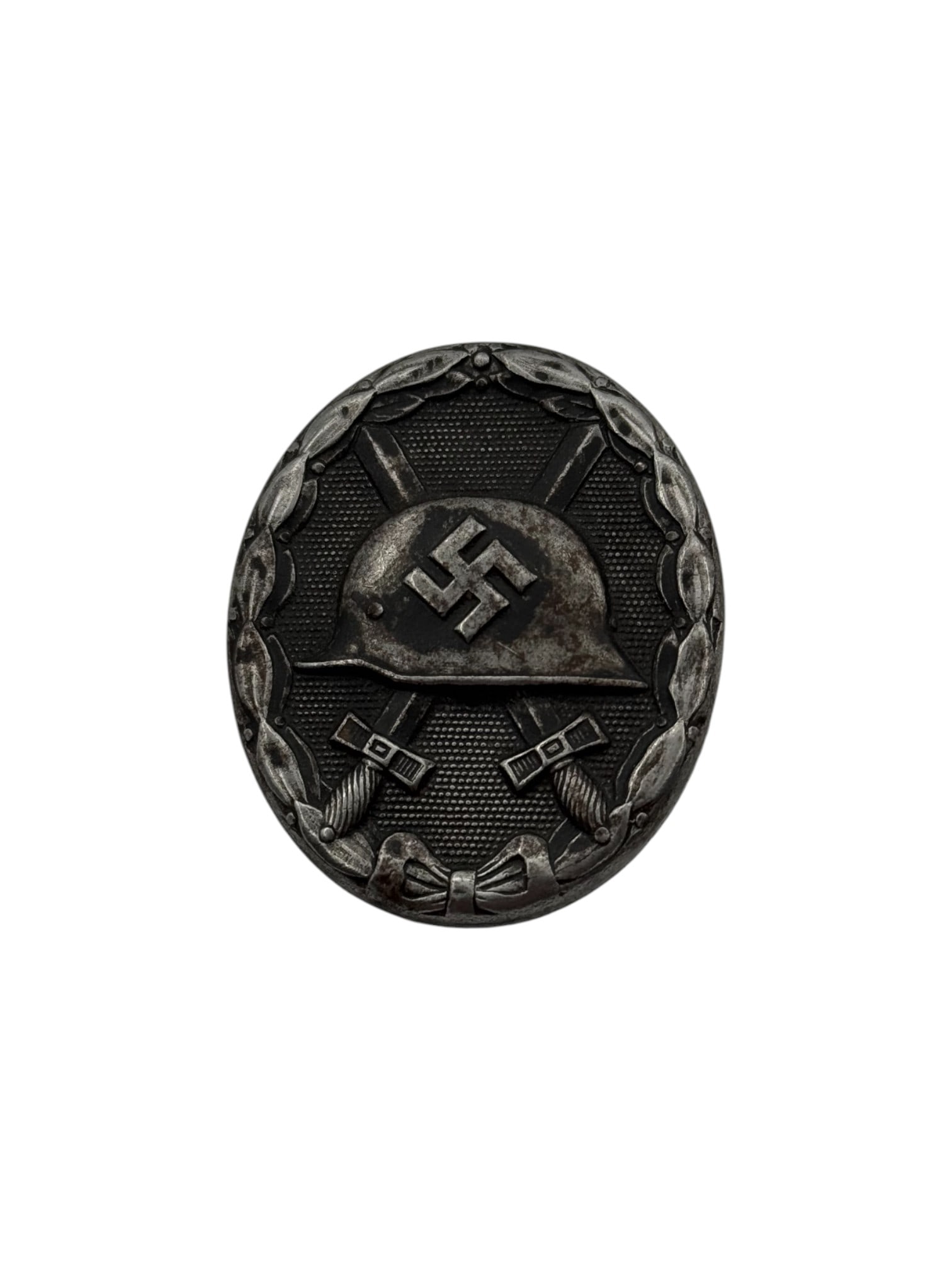 WWI German Army Wound Badge - Black - Hollow Back- L/56: The maker to the badge is stamped on the reverse with their LDO number L/56 for the firm of Funke & Brunninghaus.