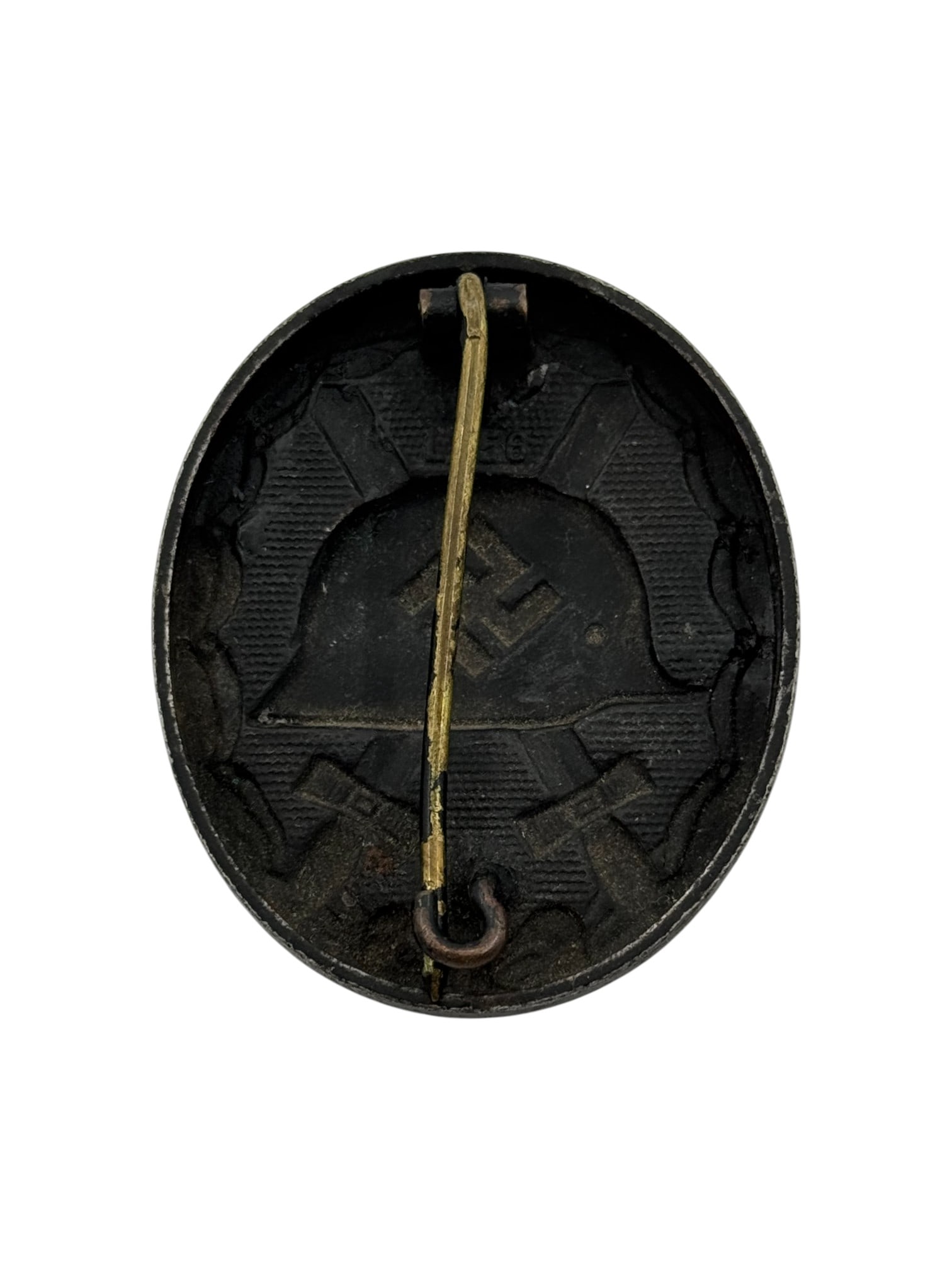 WWI German Army Wound Badge - Black - Hollow Back- L/56 - 2