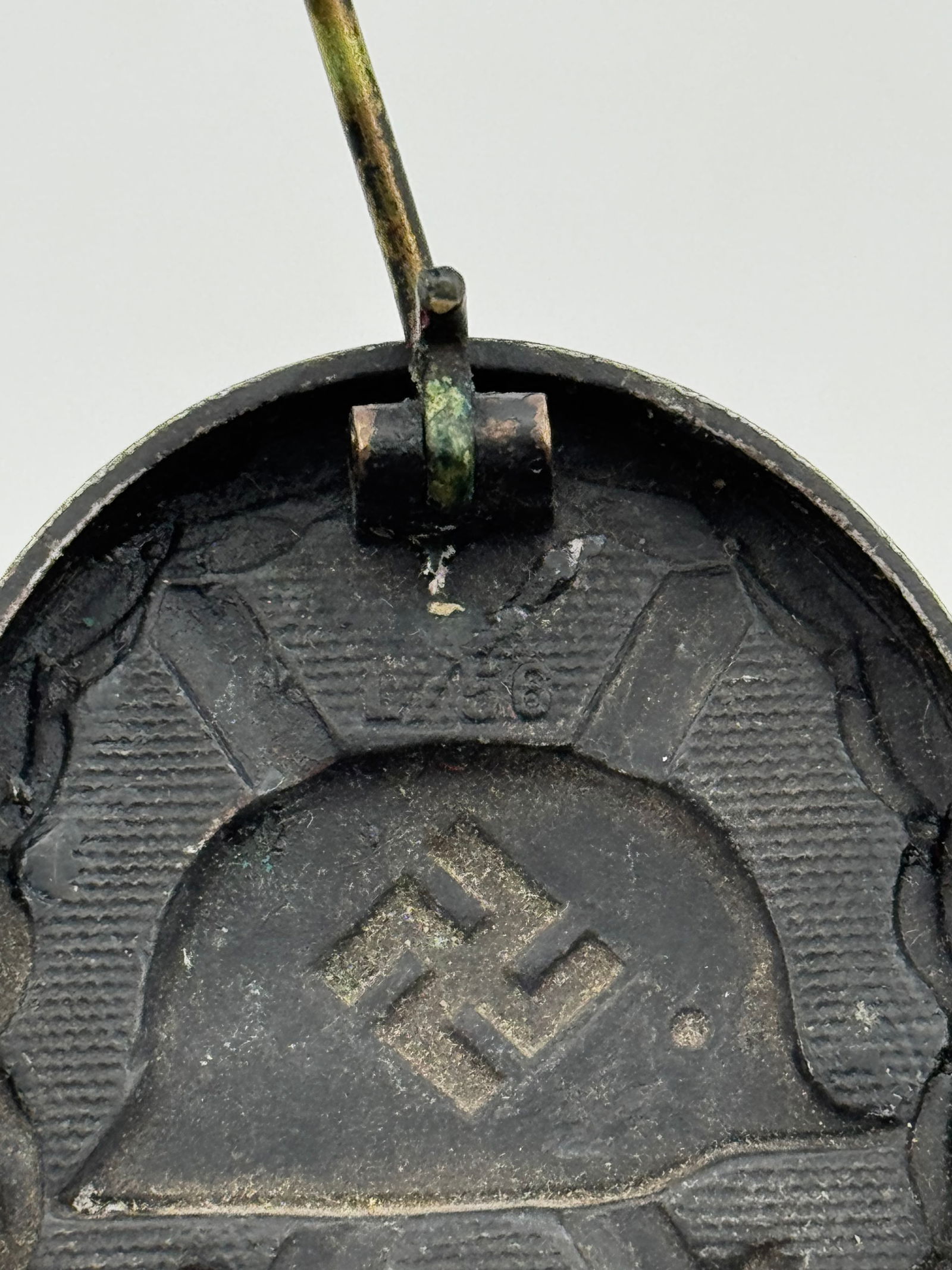 WWI German Army Wound Badge - Black - Hollow Back- L/56 - 3