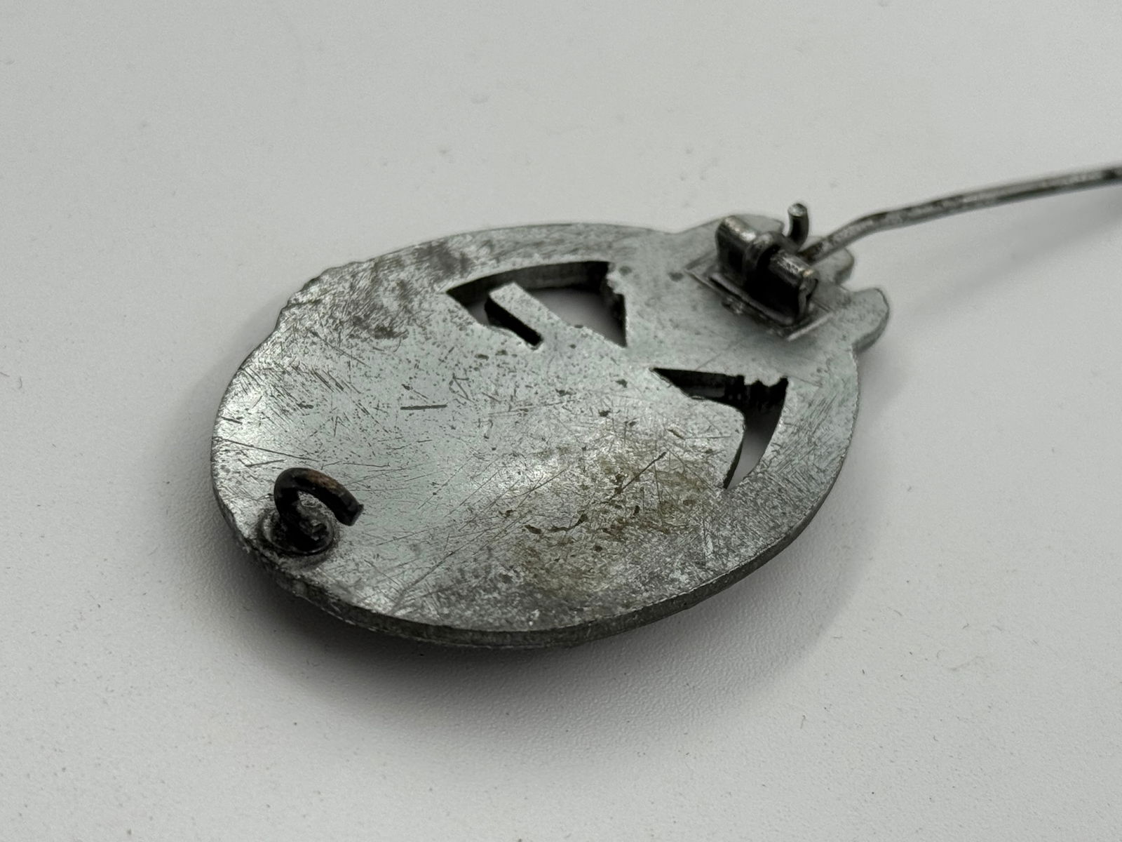 German WWII Army Panzer Assault Badge in Silver - 3