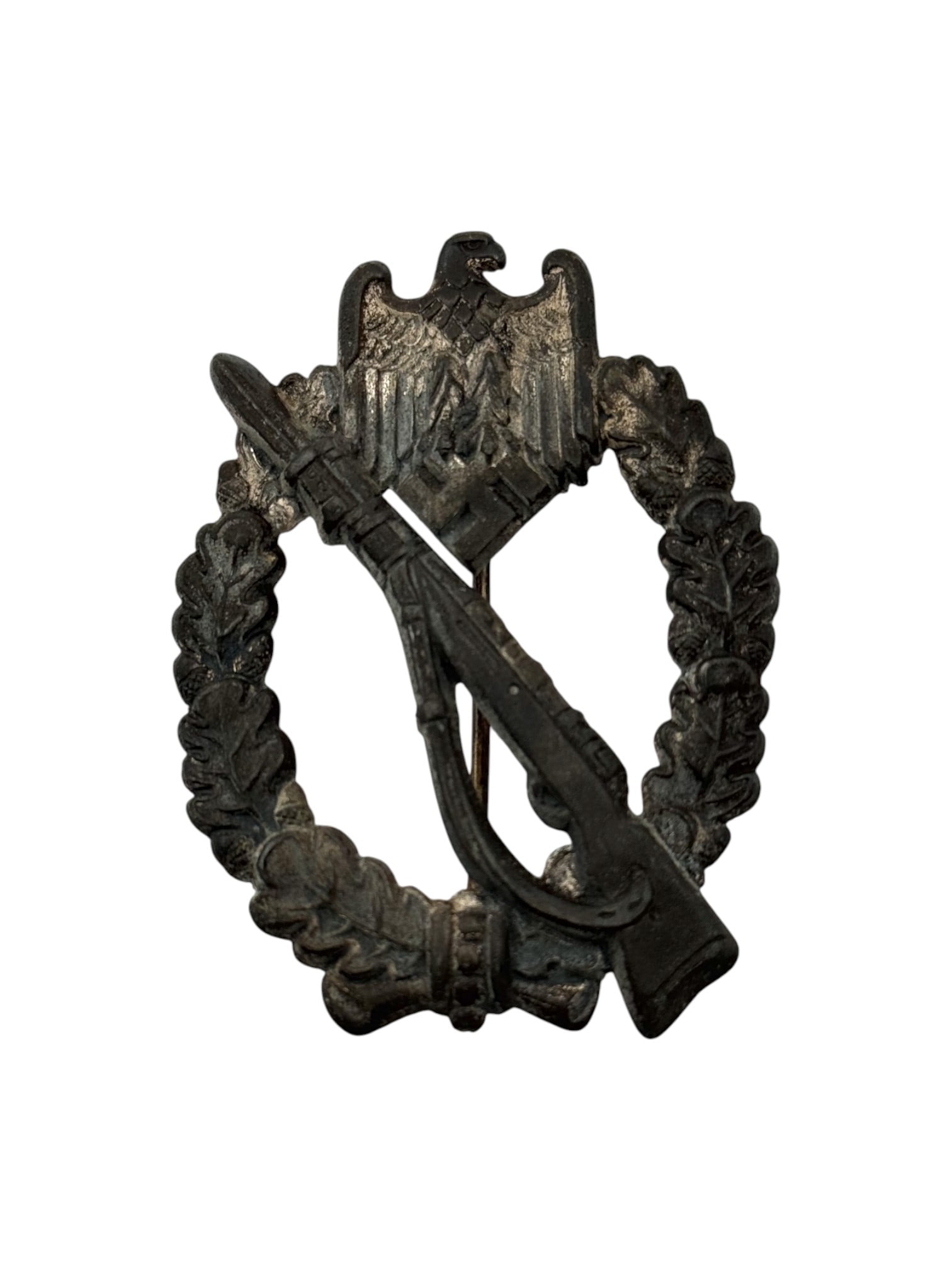 German WWII Army Infantry Assault Badge in Silver: See photos