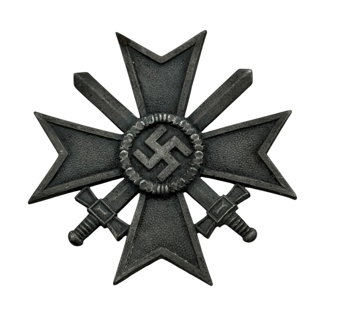 WWII 1939 German War Merit Cross 1st Class “Screw Back” Medal - L/52: Nice rare screw back variation maker marked LDO Number L/52 for C.F. Zimmermann. Missing its screw back.