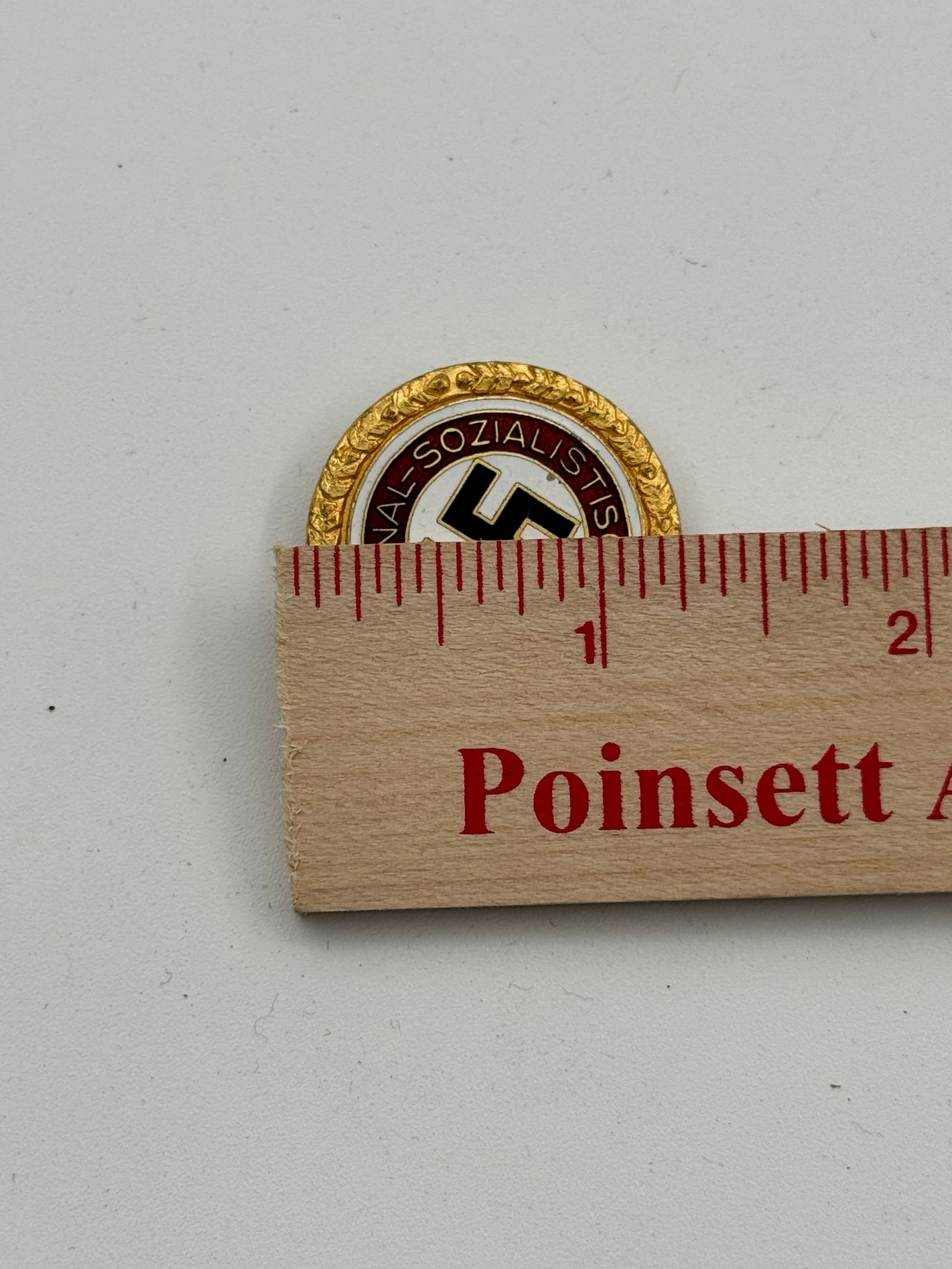 Rare German WWII NSDAP Party Badge (Large Size) - 3