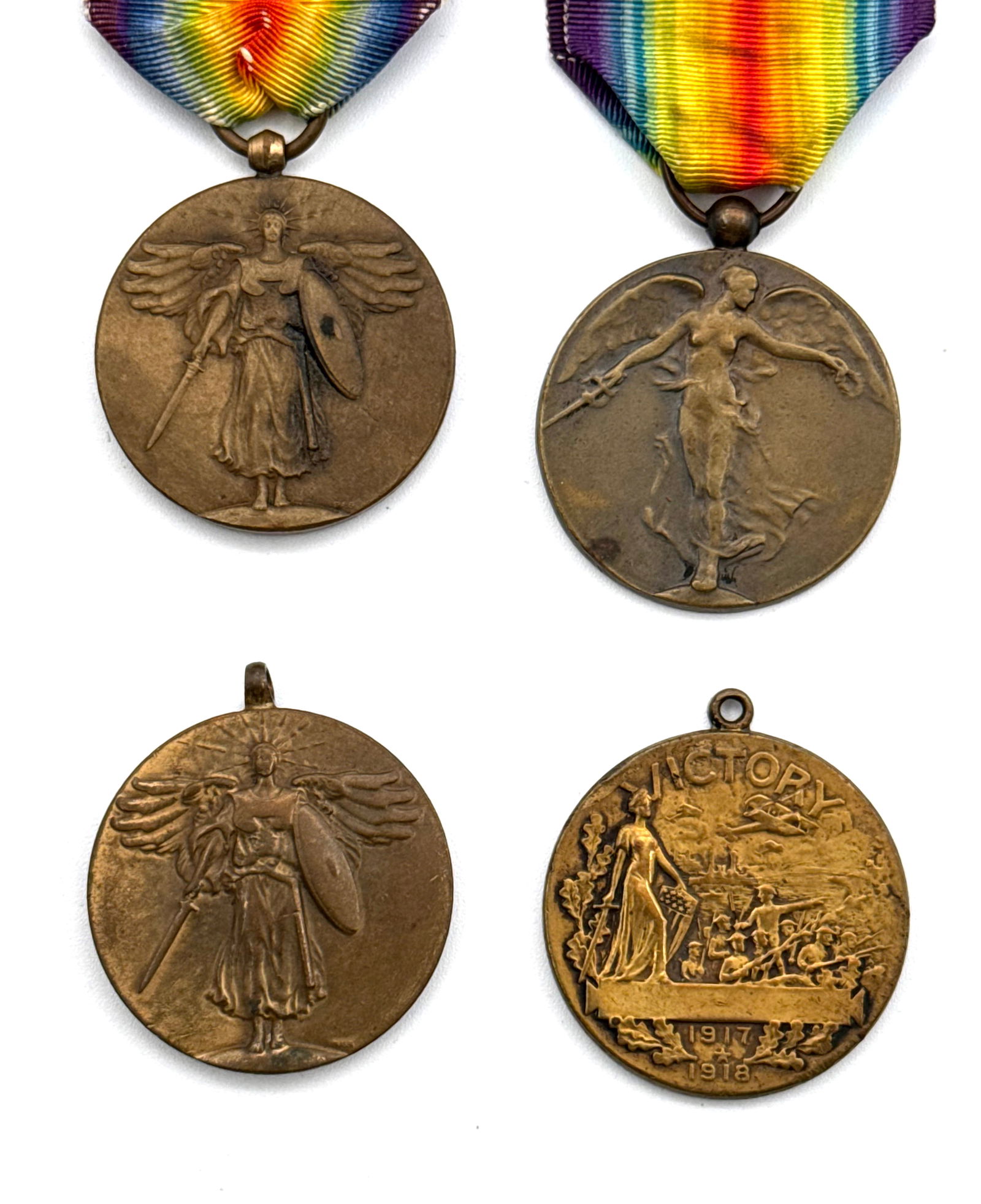 Nice Collection of (7) WWI Ally Victory Medals - 2