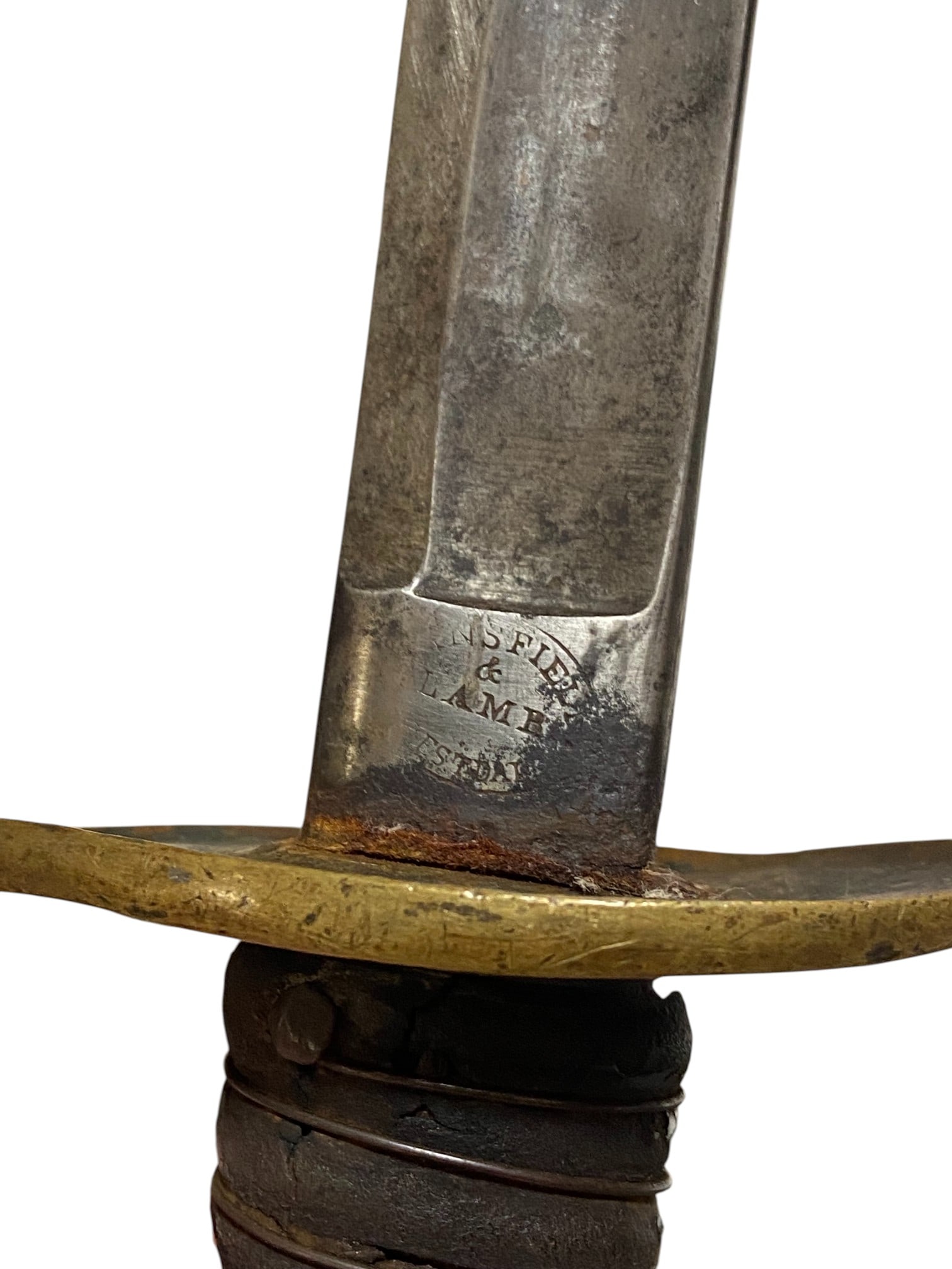 Civil War 1864 Mansfield & Lamb American Civil War Cavalry Sword w/ Scabbard - 8