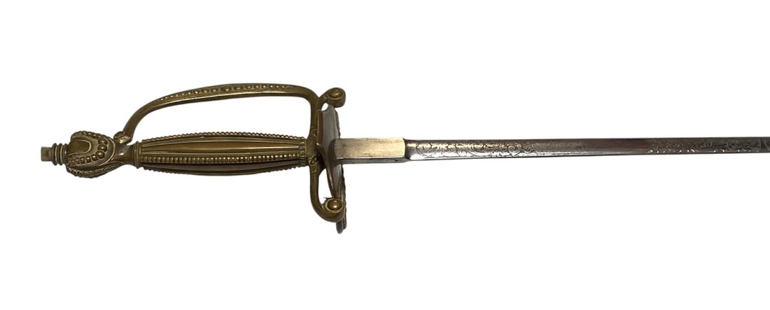 Antique George V British Court Dress Sword with Scabbard by Robinson & Co. - 2