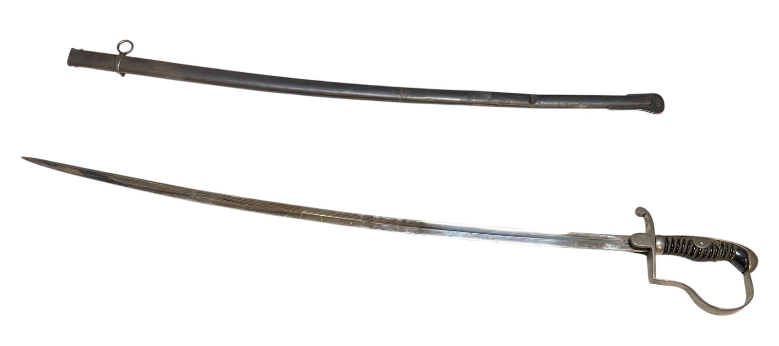 German WWII Army NCO Sword with Unit Marked Scabbard by Alcoso - 6