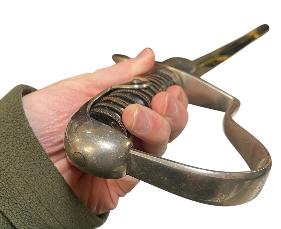 German WWII Army NCO Sword with Scabbard - 11