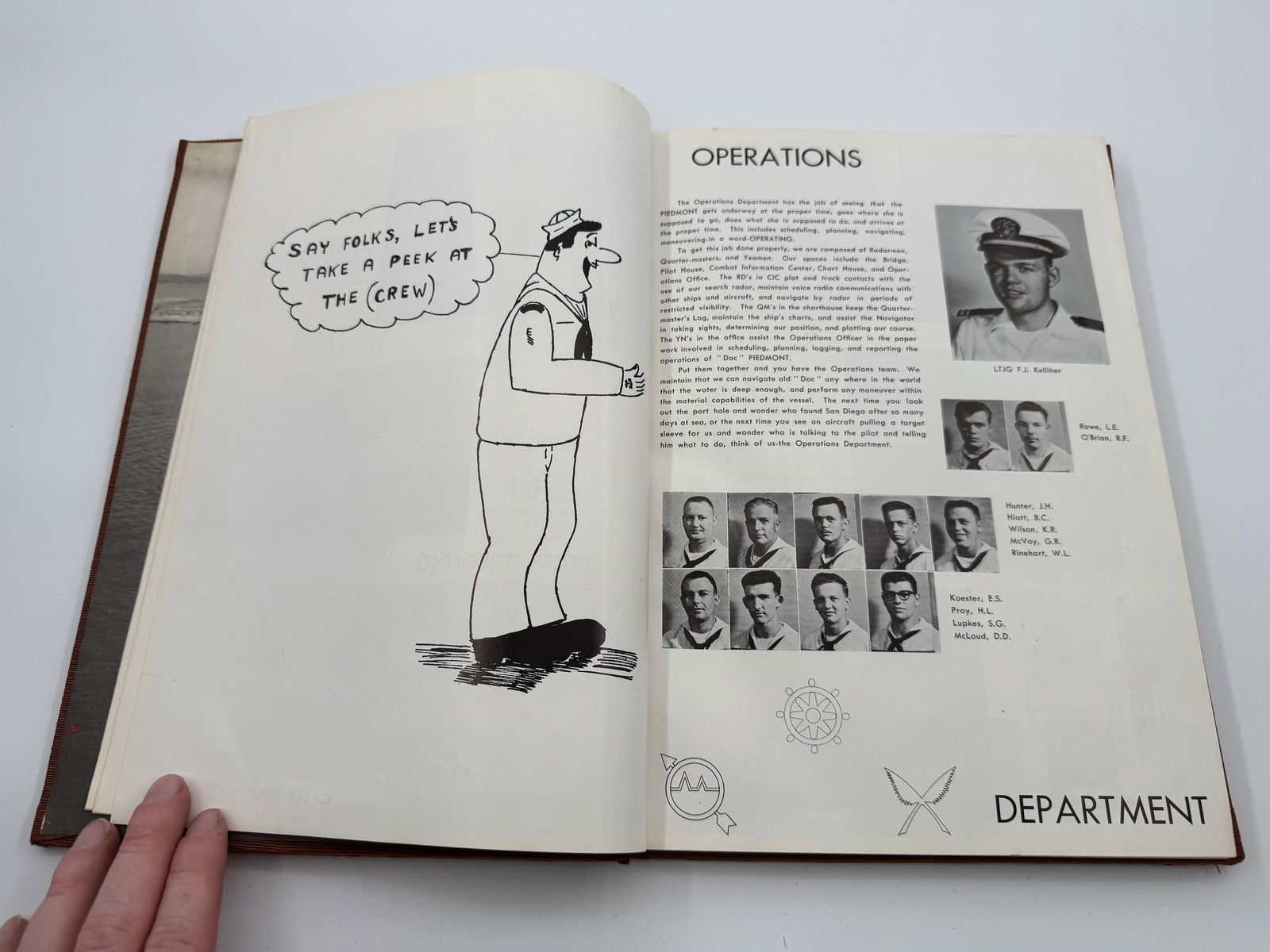 Vintage Cruise Book / Log for the USS Piedmont (AD-17) a US Navy Destroyer Tender - 5