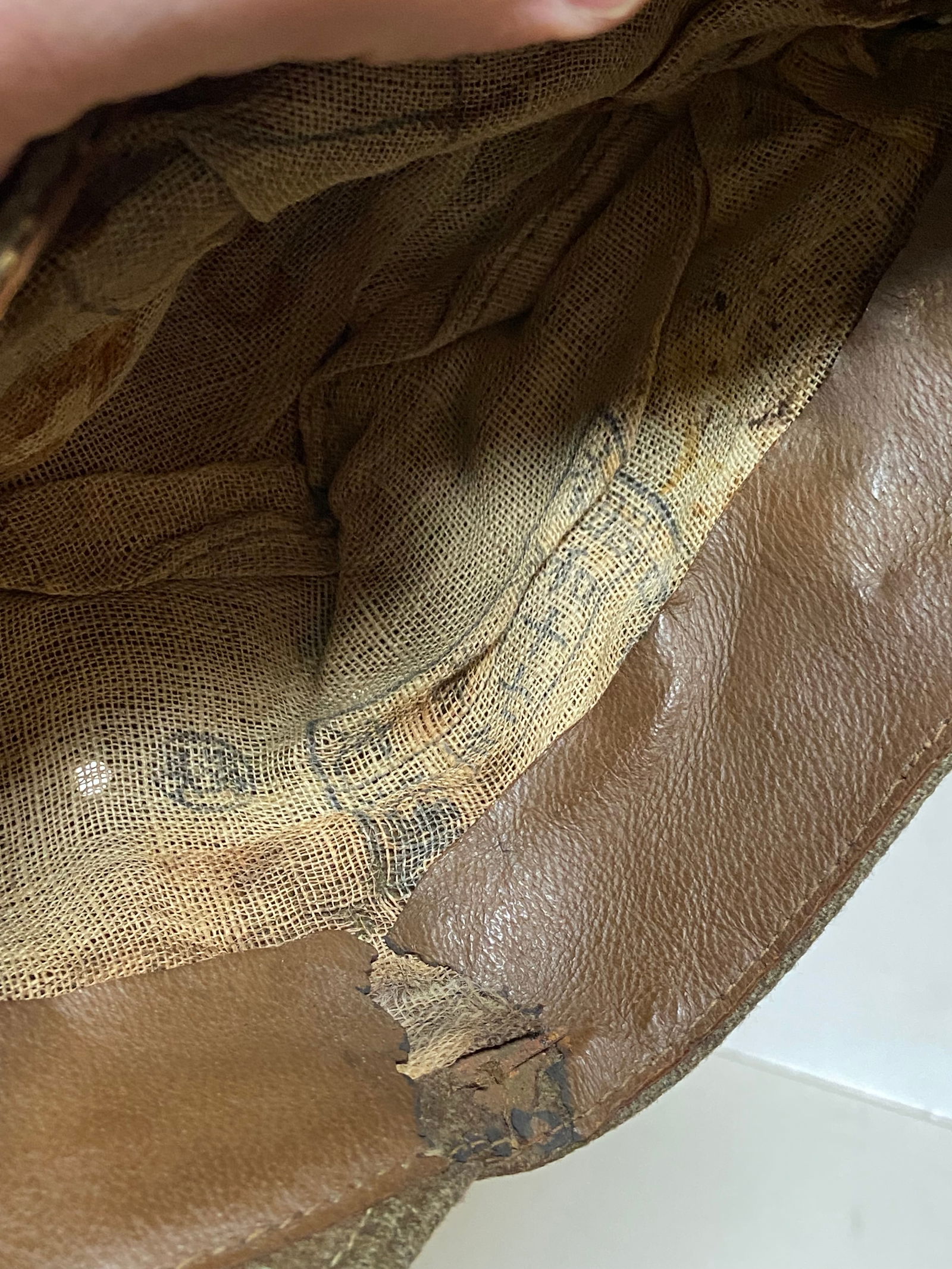 Original WWII Imperial Japanese Army Field (Forage) Cap - Stamped Inside - 4