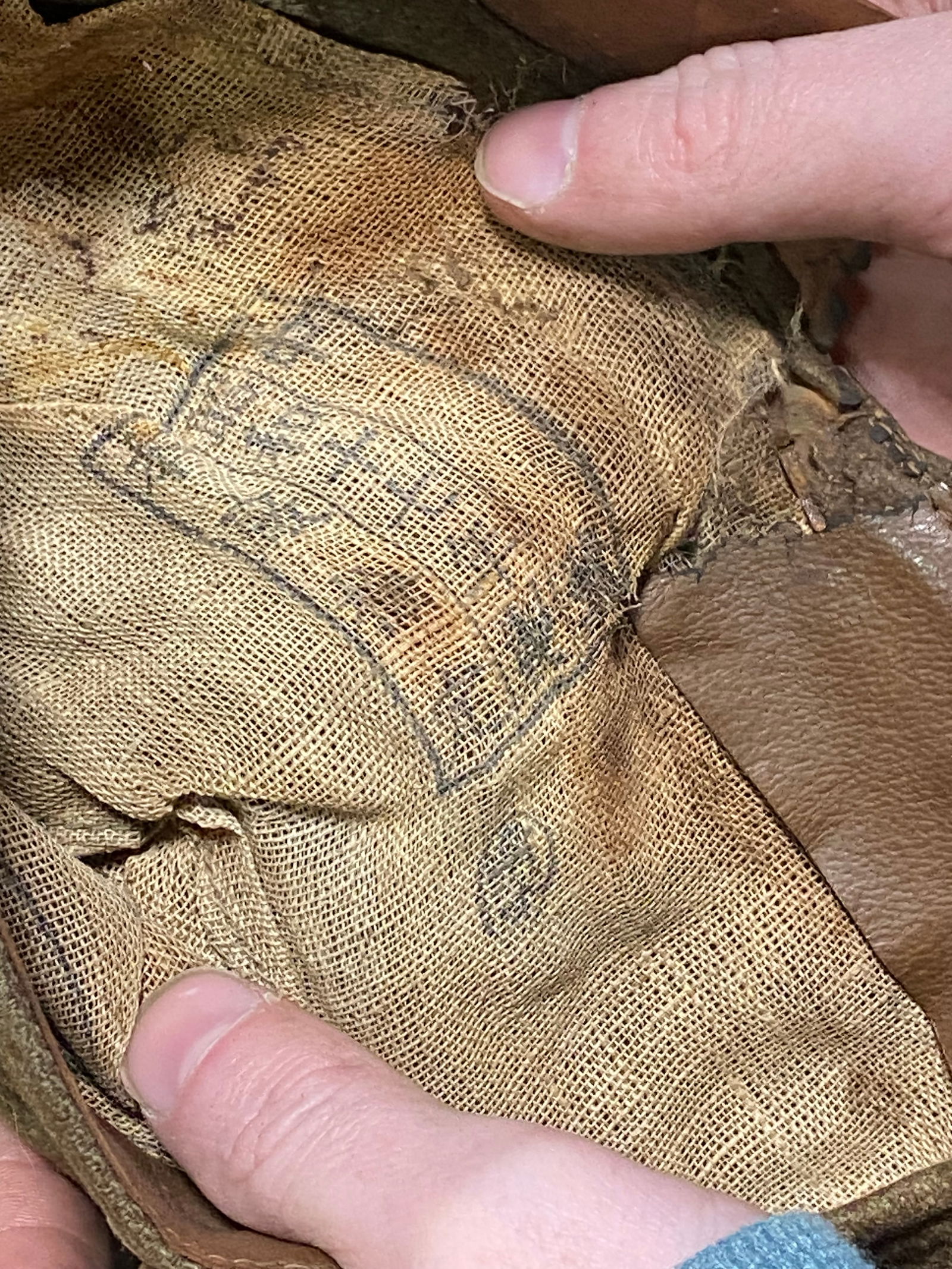 Original WWII Imperial Japanese Army Field (Forage) Cap - Stamped Inside - 7