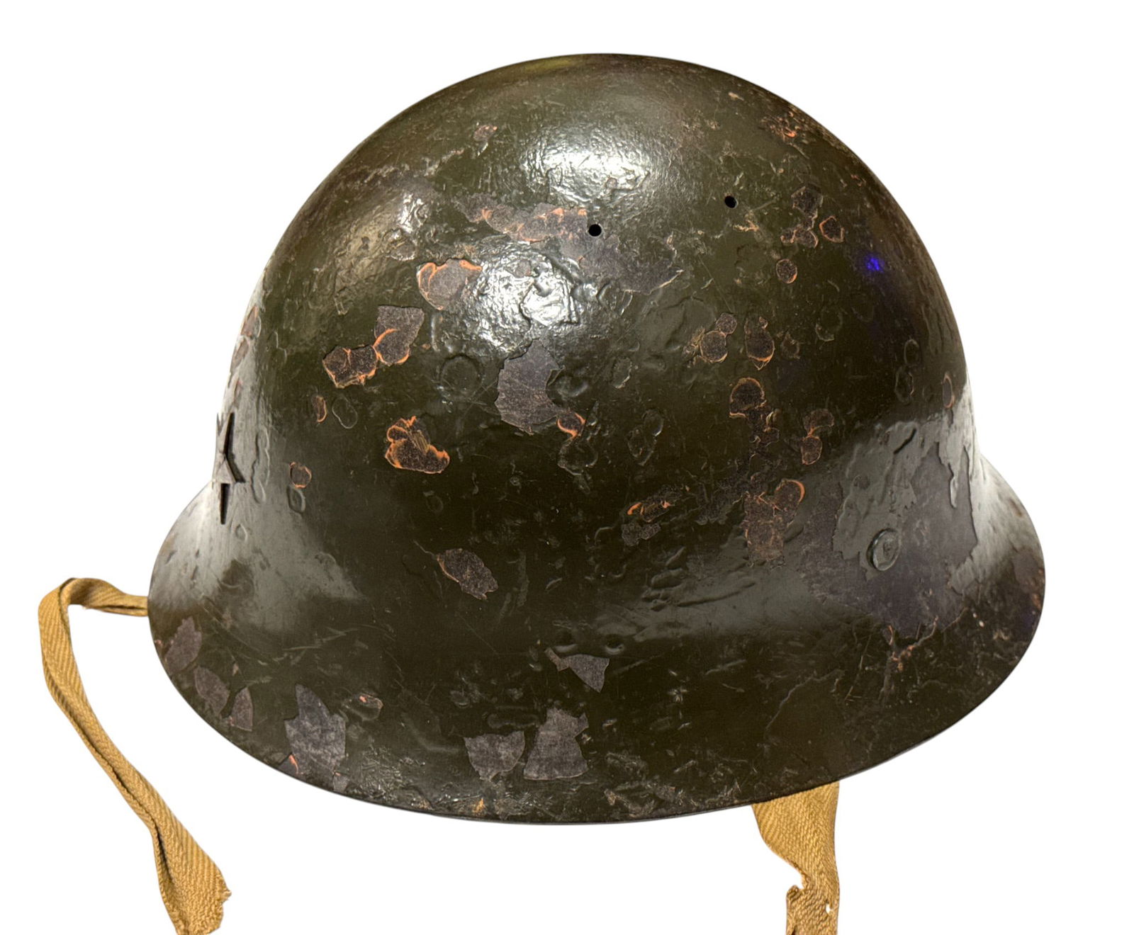 WWII Japanese Army Type 90 Combat Helmet with Liner - 14