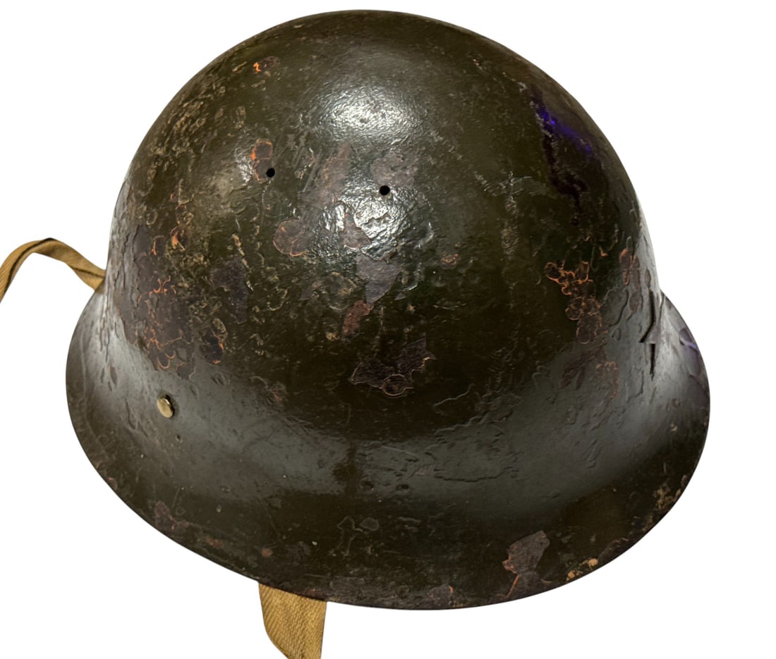 WWII Japanese Army Type 90 Combat Helmet with Liner - 16