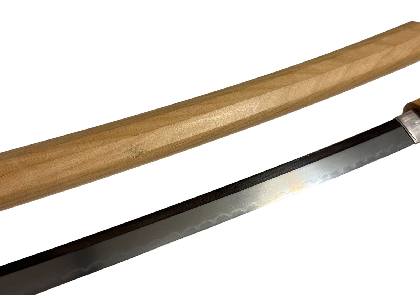 Japanese WWII Shin-Gunto Officer's Katana - Late Koto/Early-Shinto Sue-Mino School Blade/Shirasaya - 16