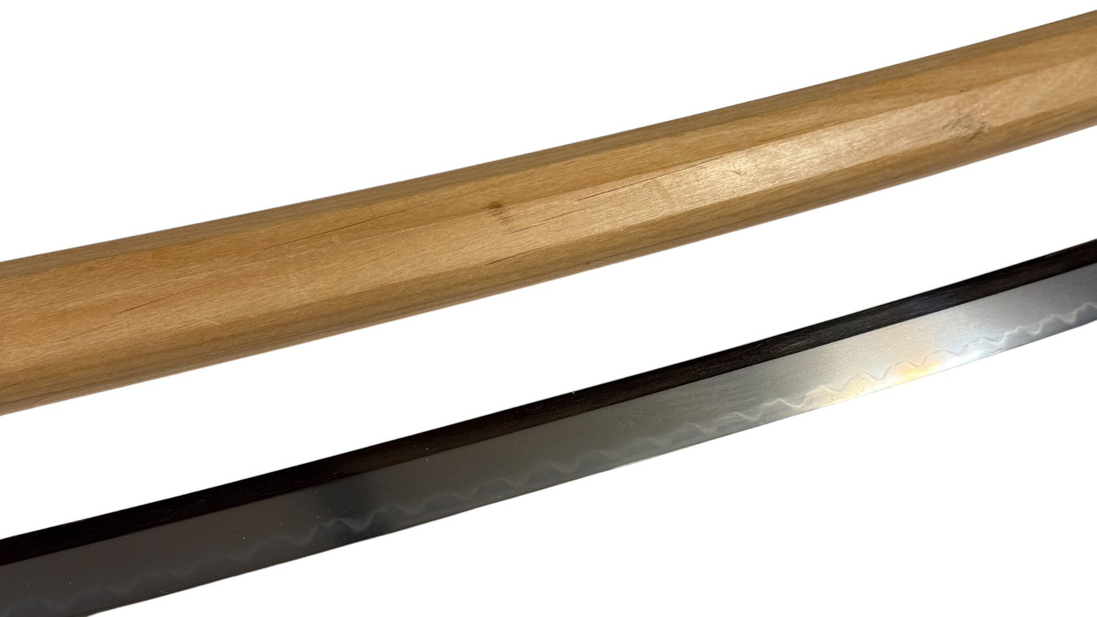 Japanese WWII Shin-Gunto Officer's Katana - Late Koto/Early-Shinto Sue-Mino School Blade/Shirasaya - 17