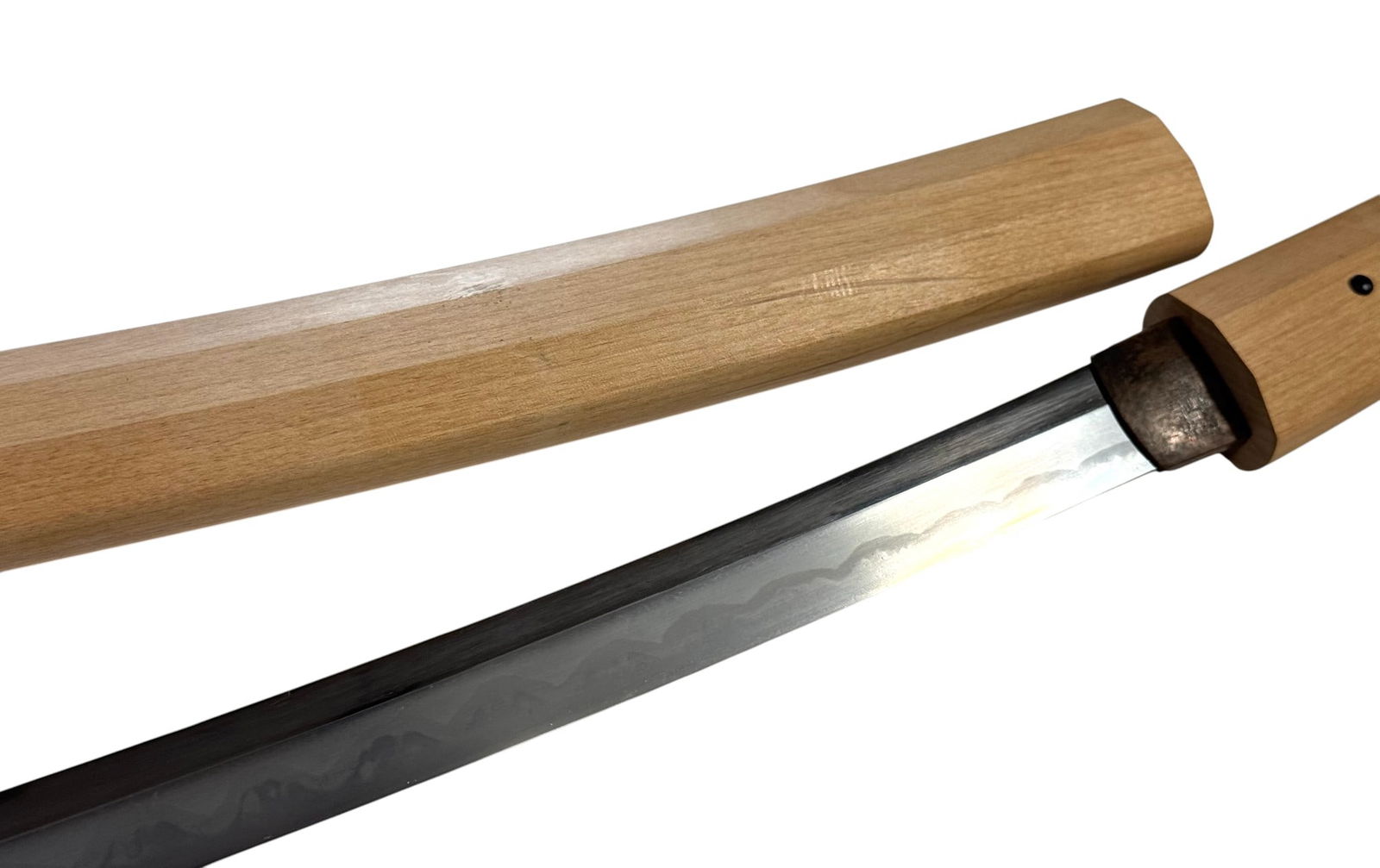 Japanese Late Koto-Period Wakizashi Sword - Signed Osafune Sukesada, Dated 1533, Shirasaya - 14